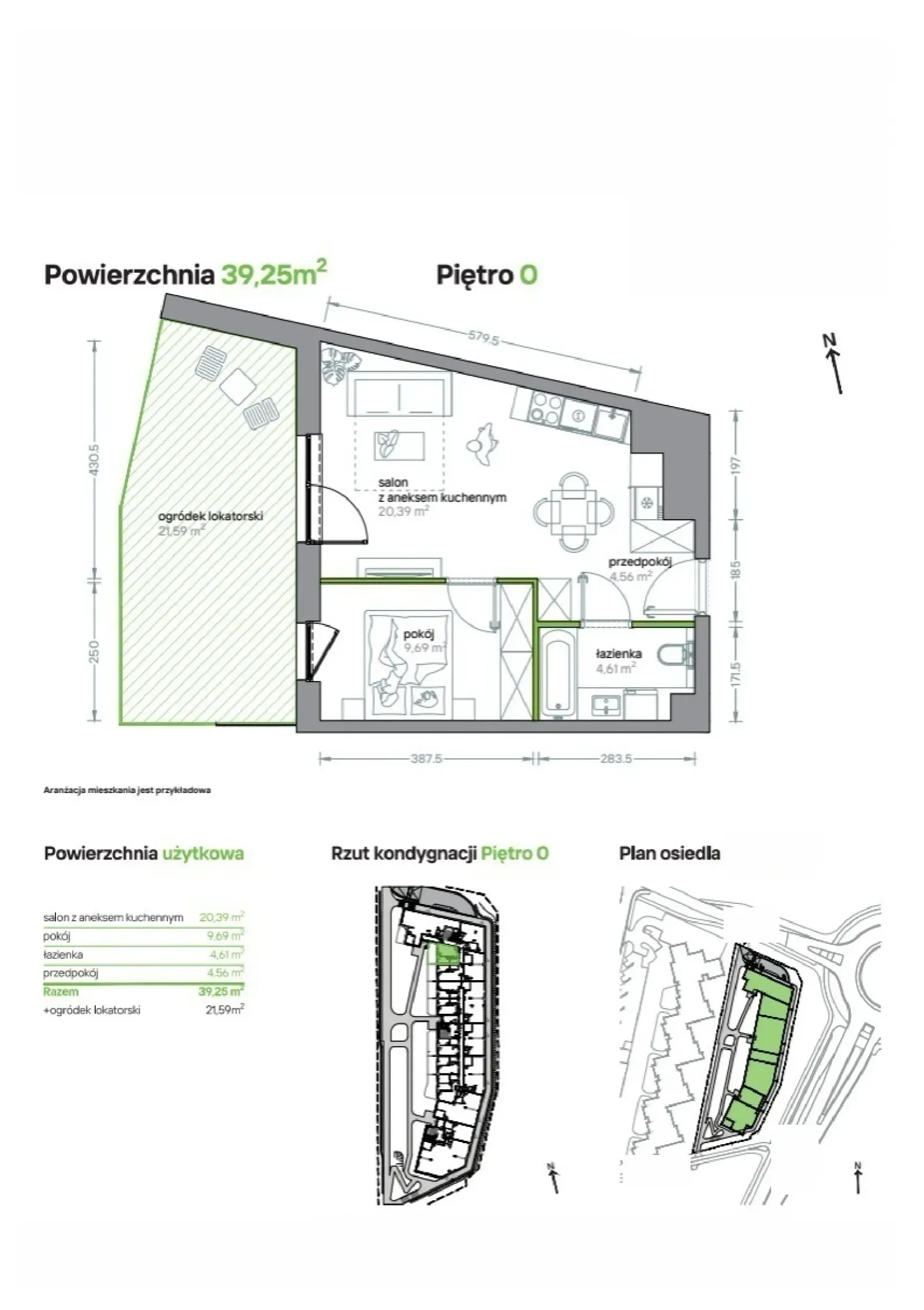 Rzut: Lokal A/KL1/0/02, 2 pok.