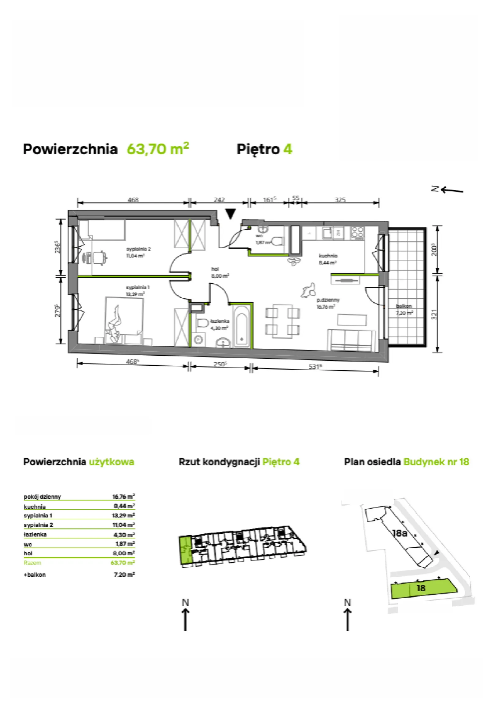 Rzut: Lokal 18/068, 3 pok.