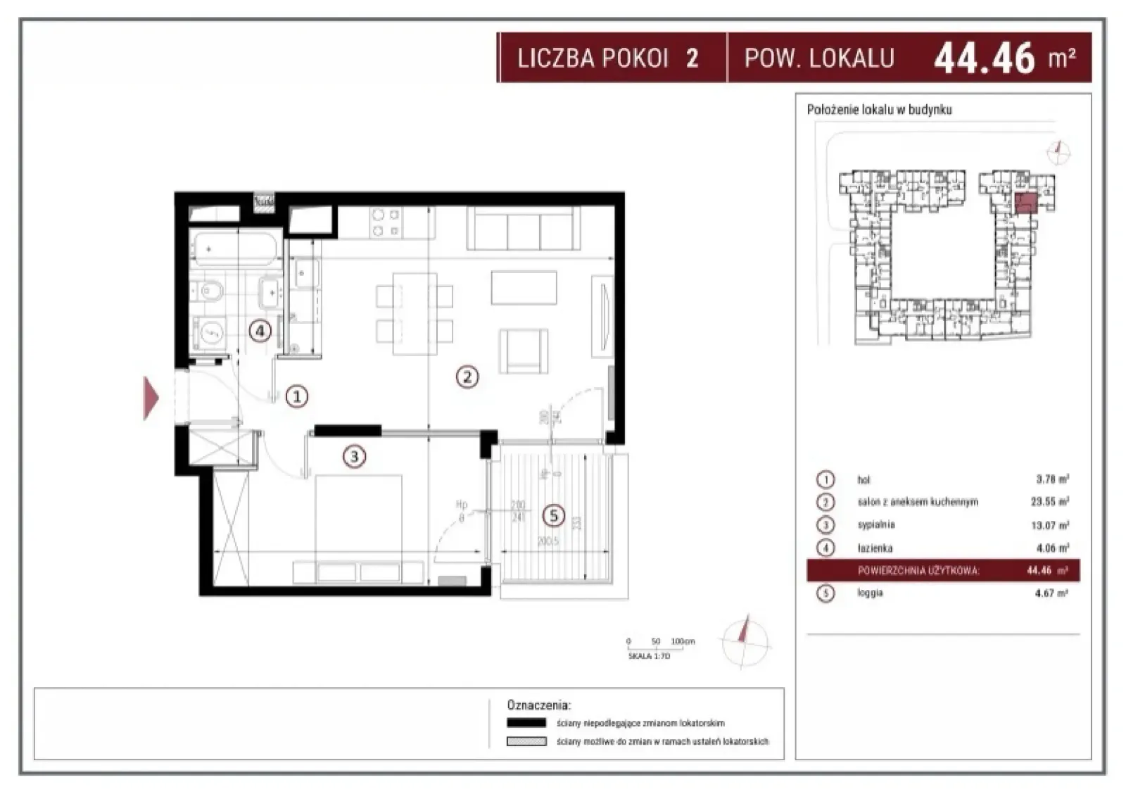 Floor plan: Apartment no. A/7/29