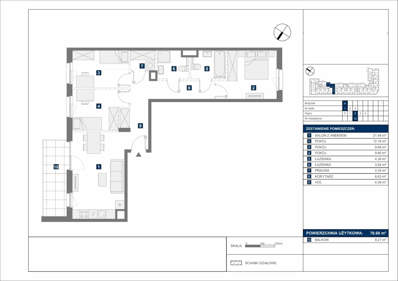 Floor plan: Apartment no. A10