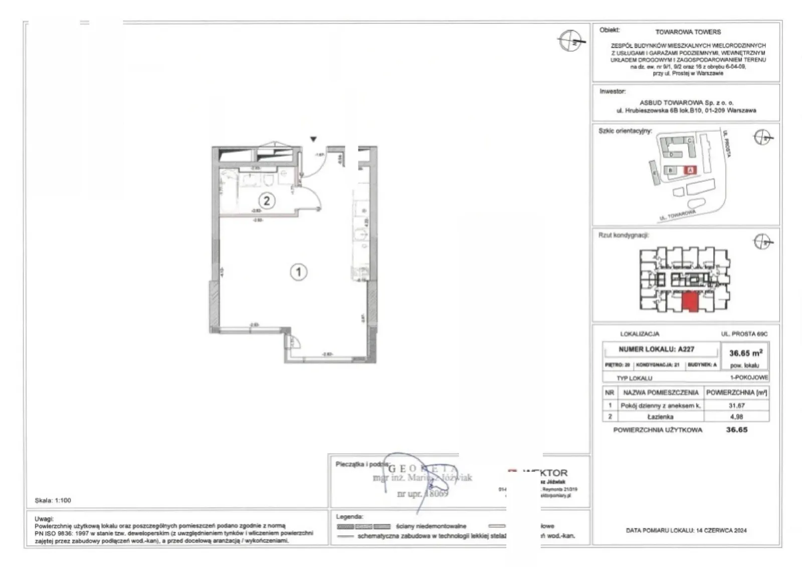 Floor plan: Apartment no. A.227