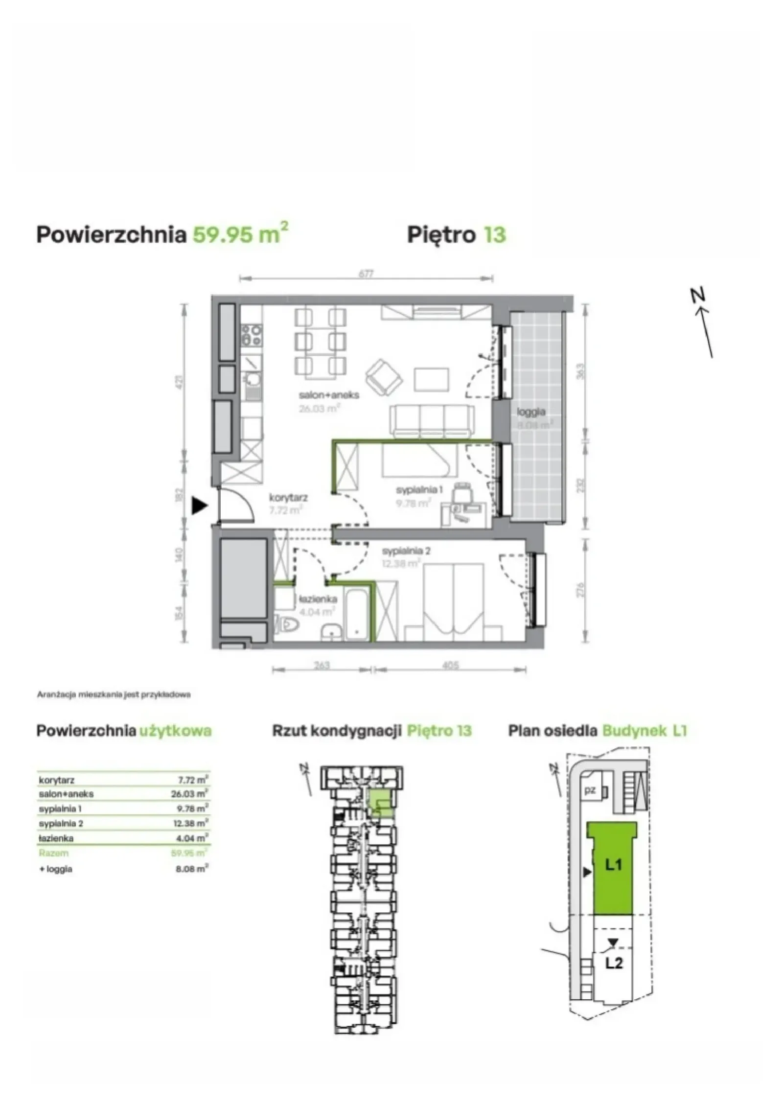 Планировка: Квартира № L1/13/127