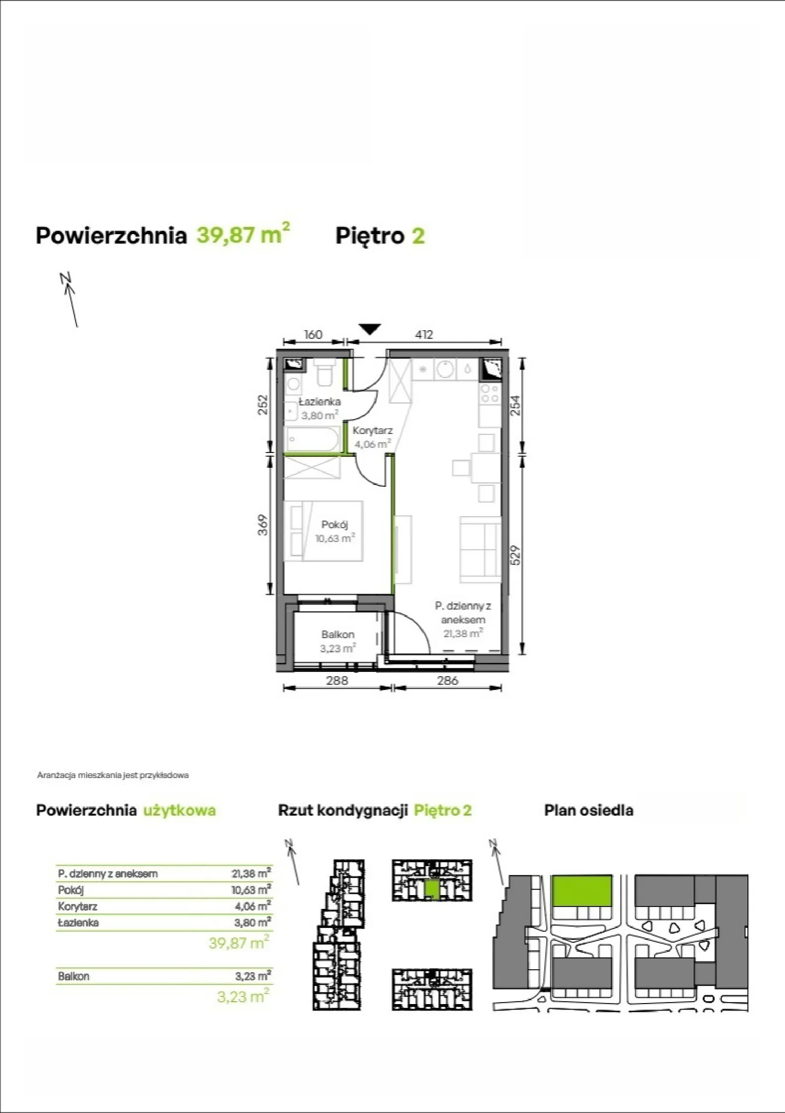 Rzut: Lokal A2/02/15, 2 pok.