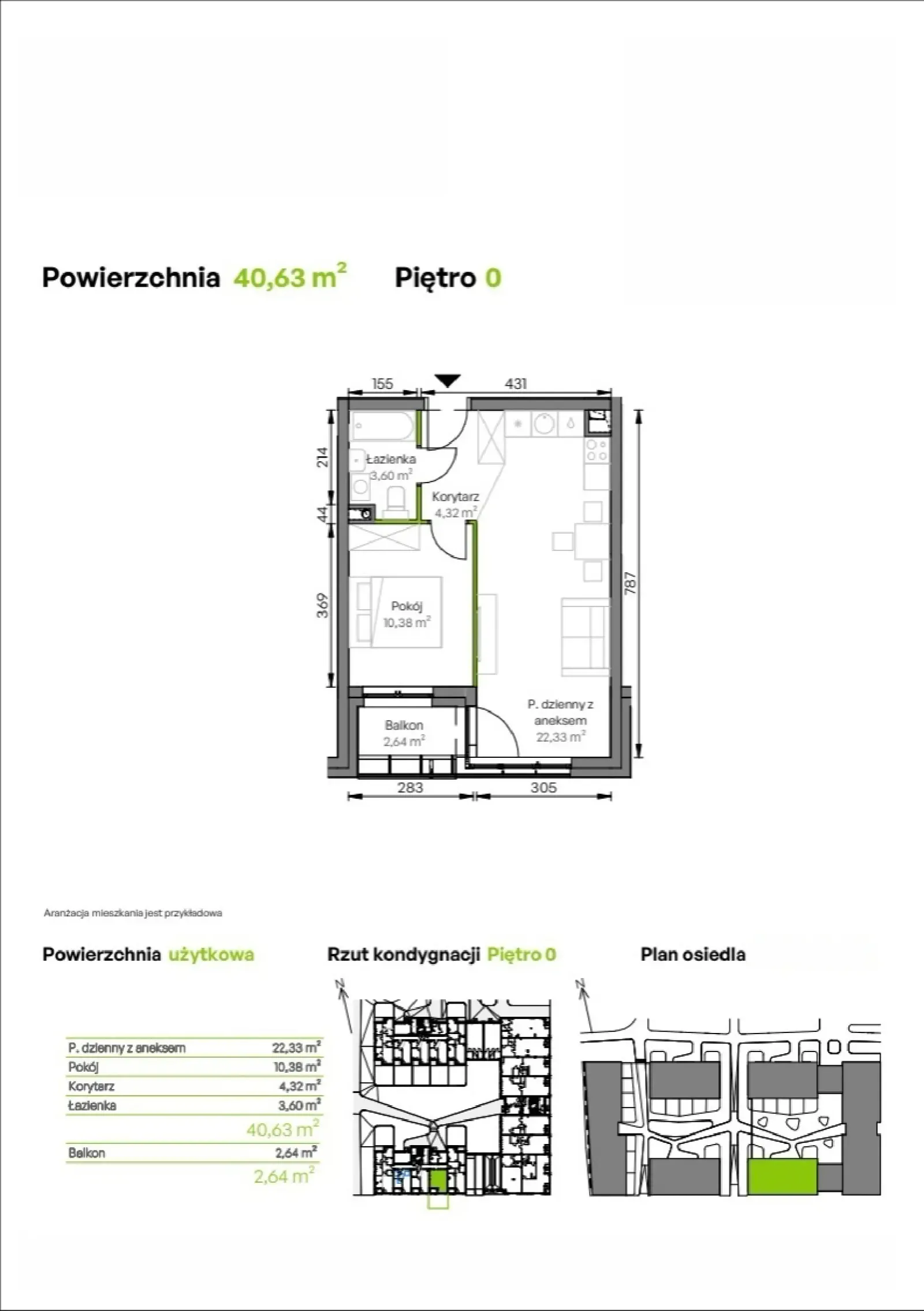 Rzut: Lokal D3/00/02, 2 pok.