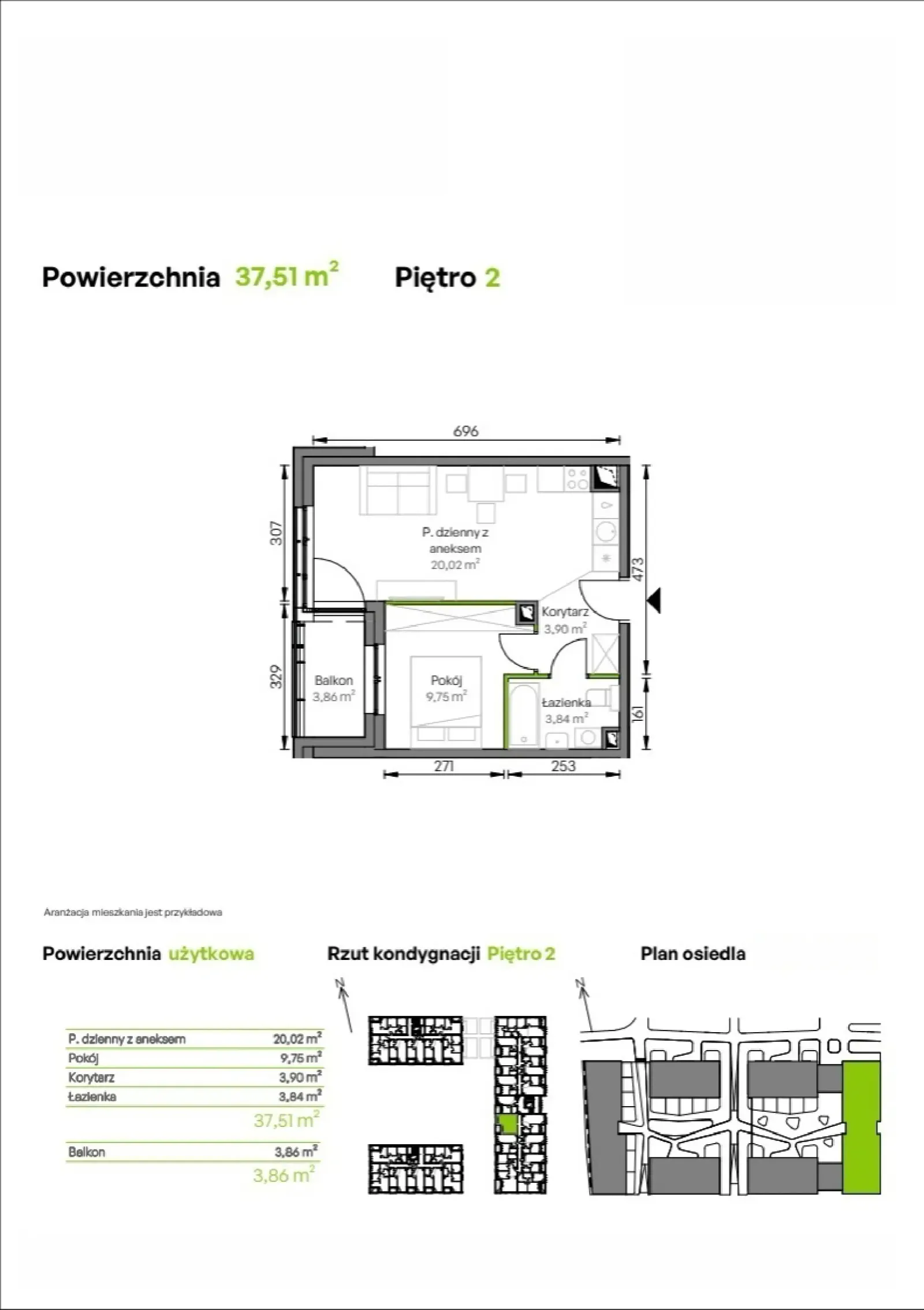 Rzut: Lokal D2/02/22, 2 pok.