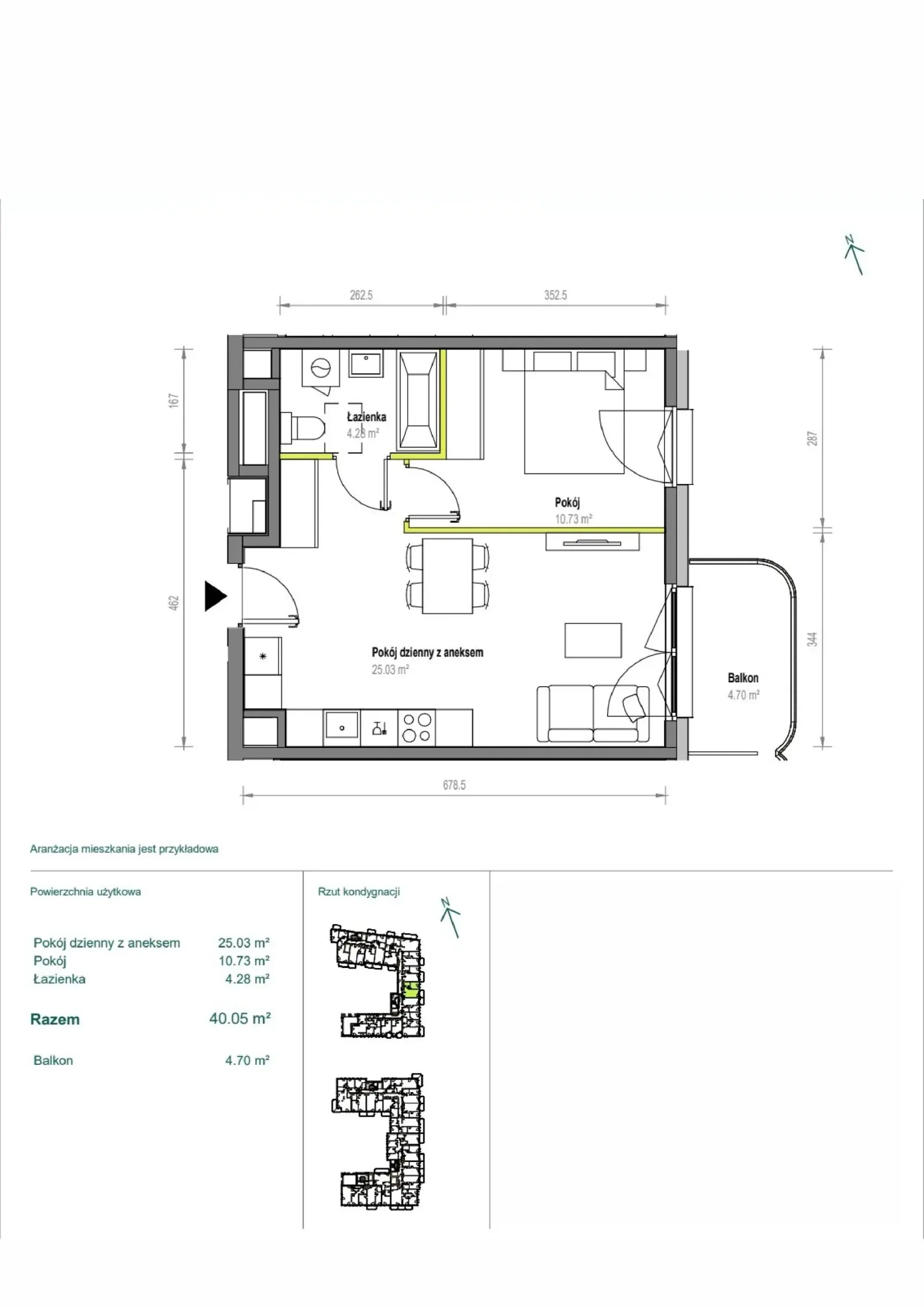 Floor plan: Apartment no. A/2/67