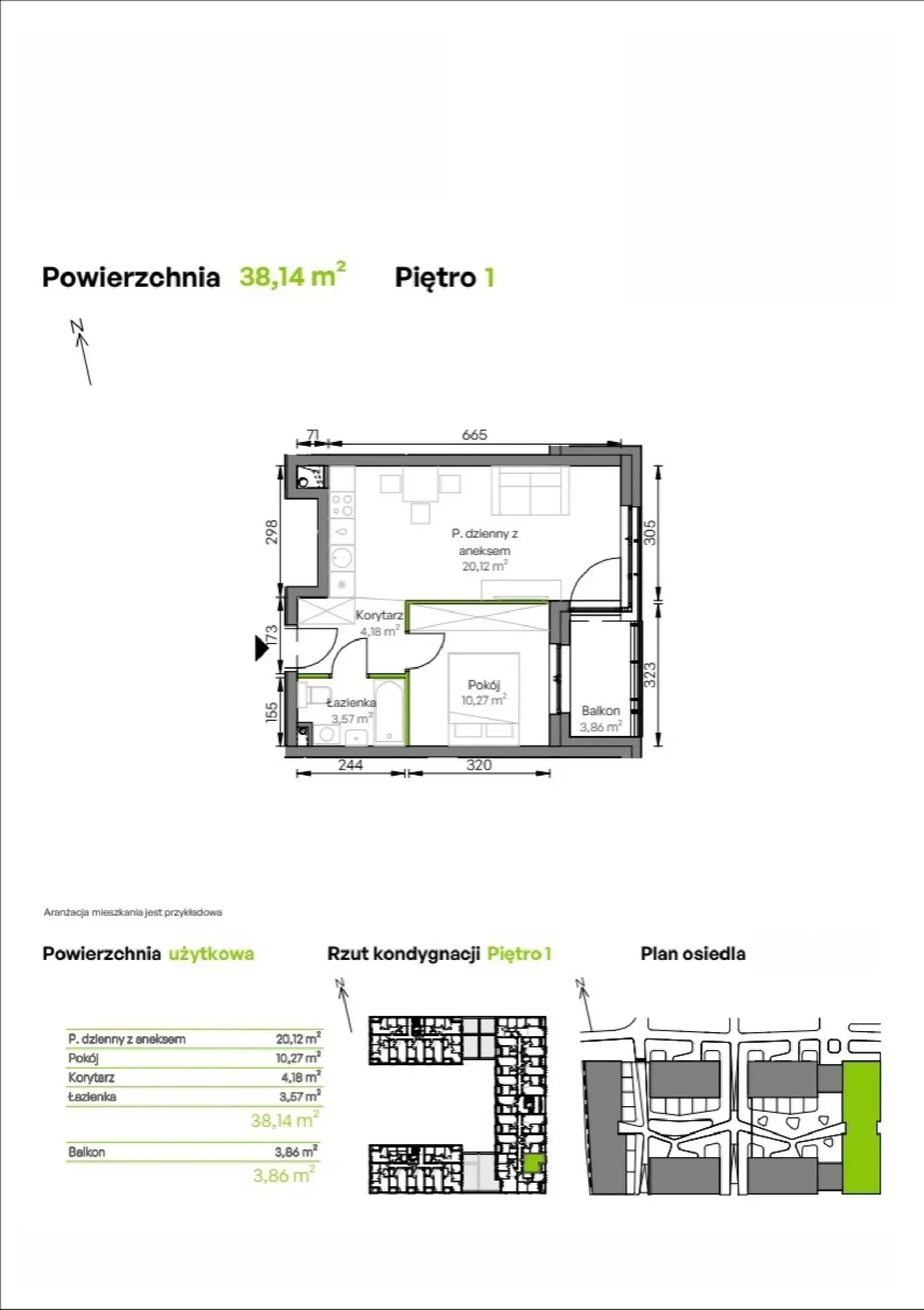 Rzut: Lokal D2/01/03, 2 pok.