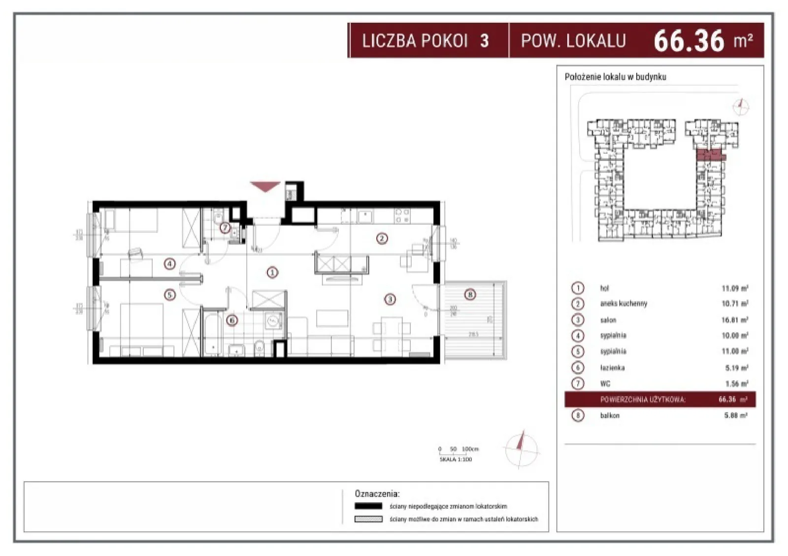 Floor plan: Apartment no. A/4/15