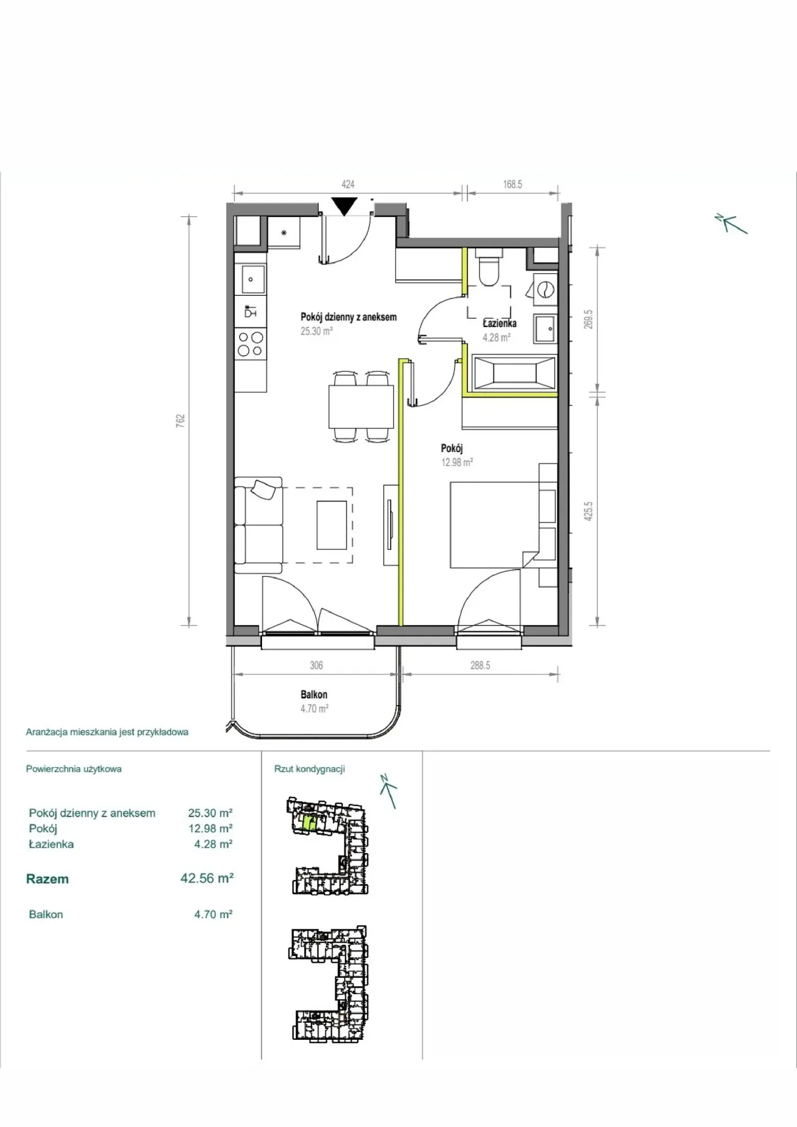Floor plan: Apartment no. A/1/7
