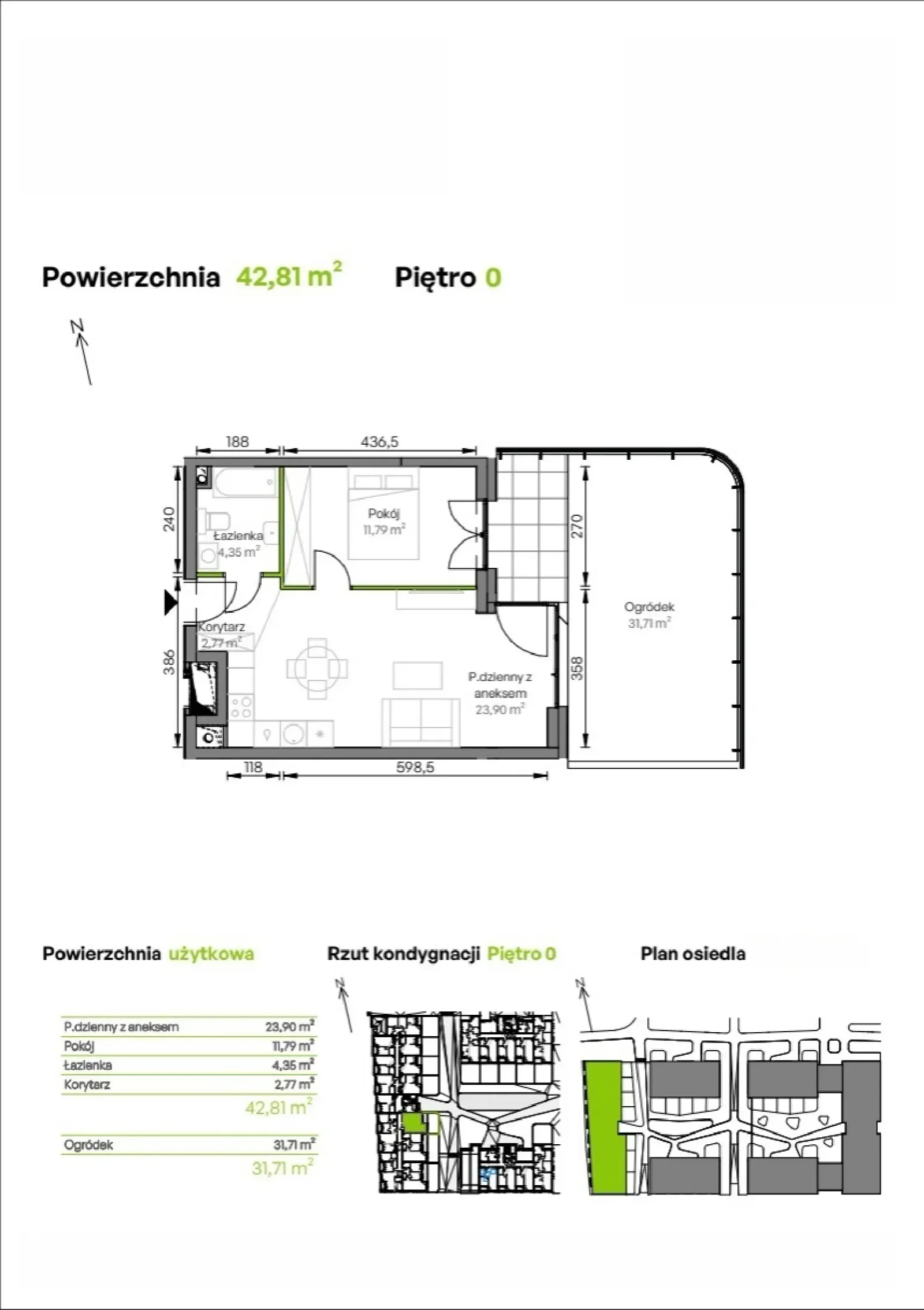 Rzut: Lokal C1/00/01, 2 pok.
