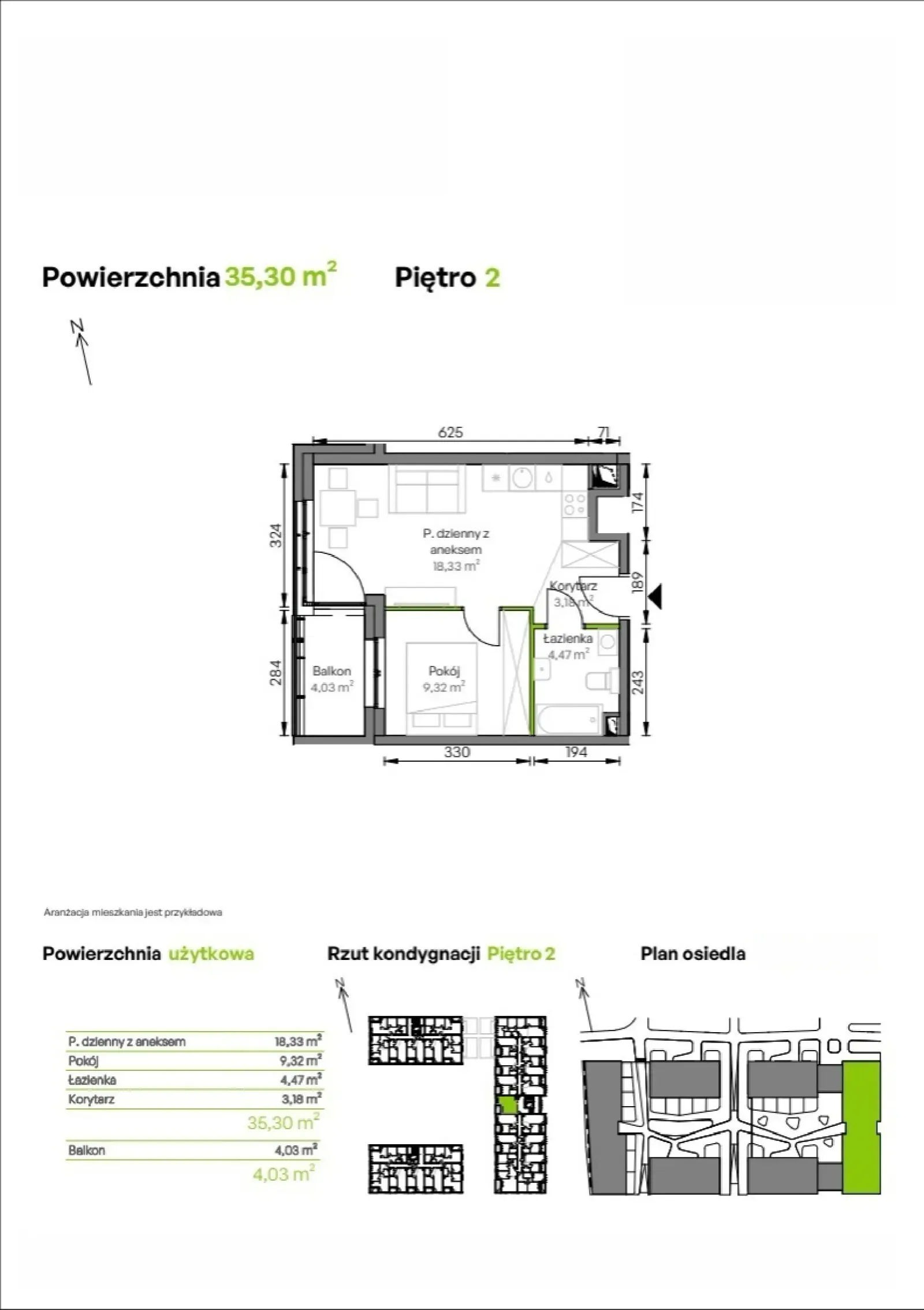 Rzut: Lokal D2/02/23, 2 pok.