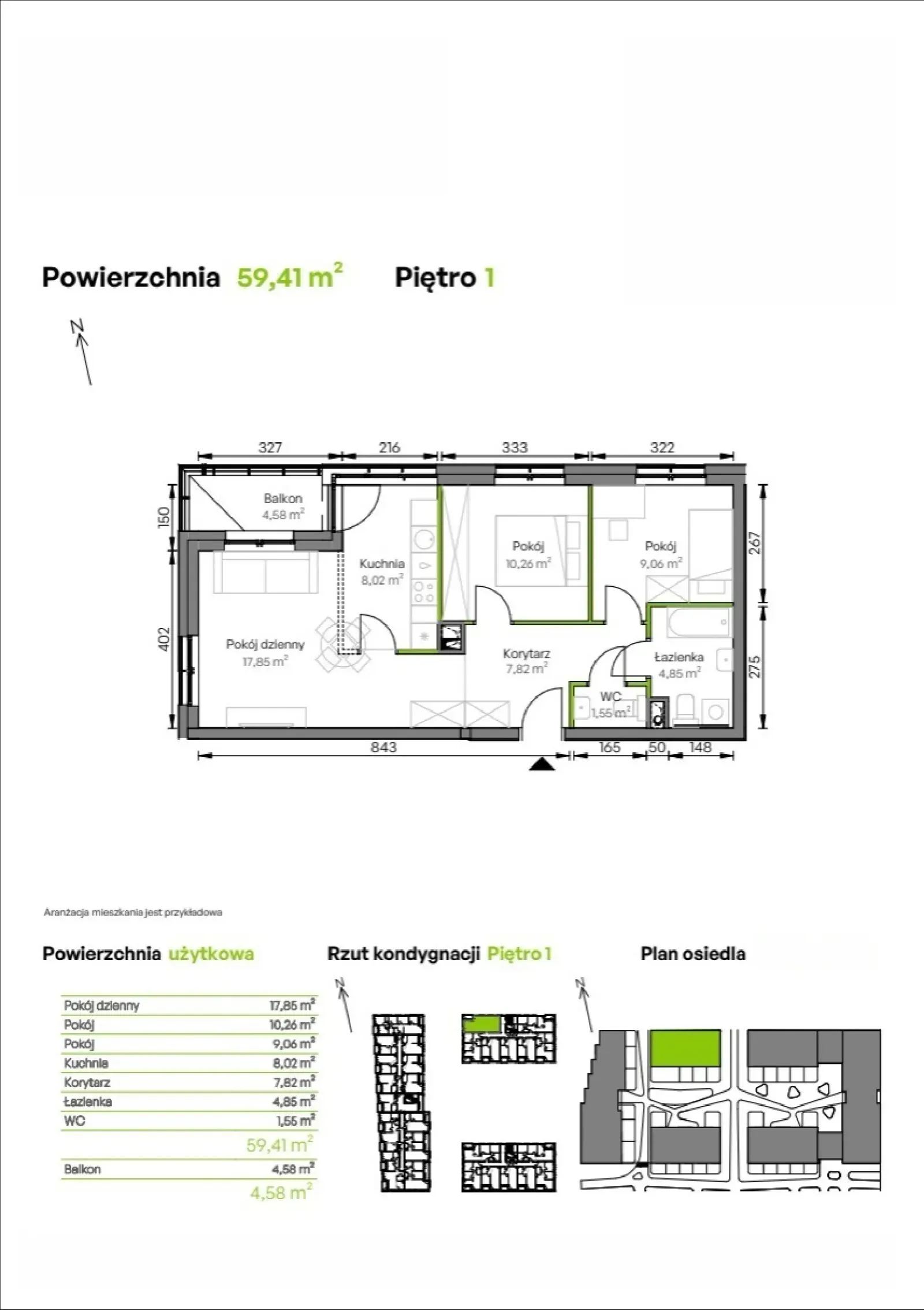 Rzut: Lokal C2/01/12, 3 pok.