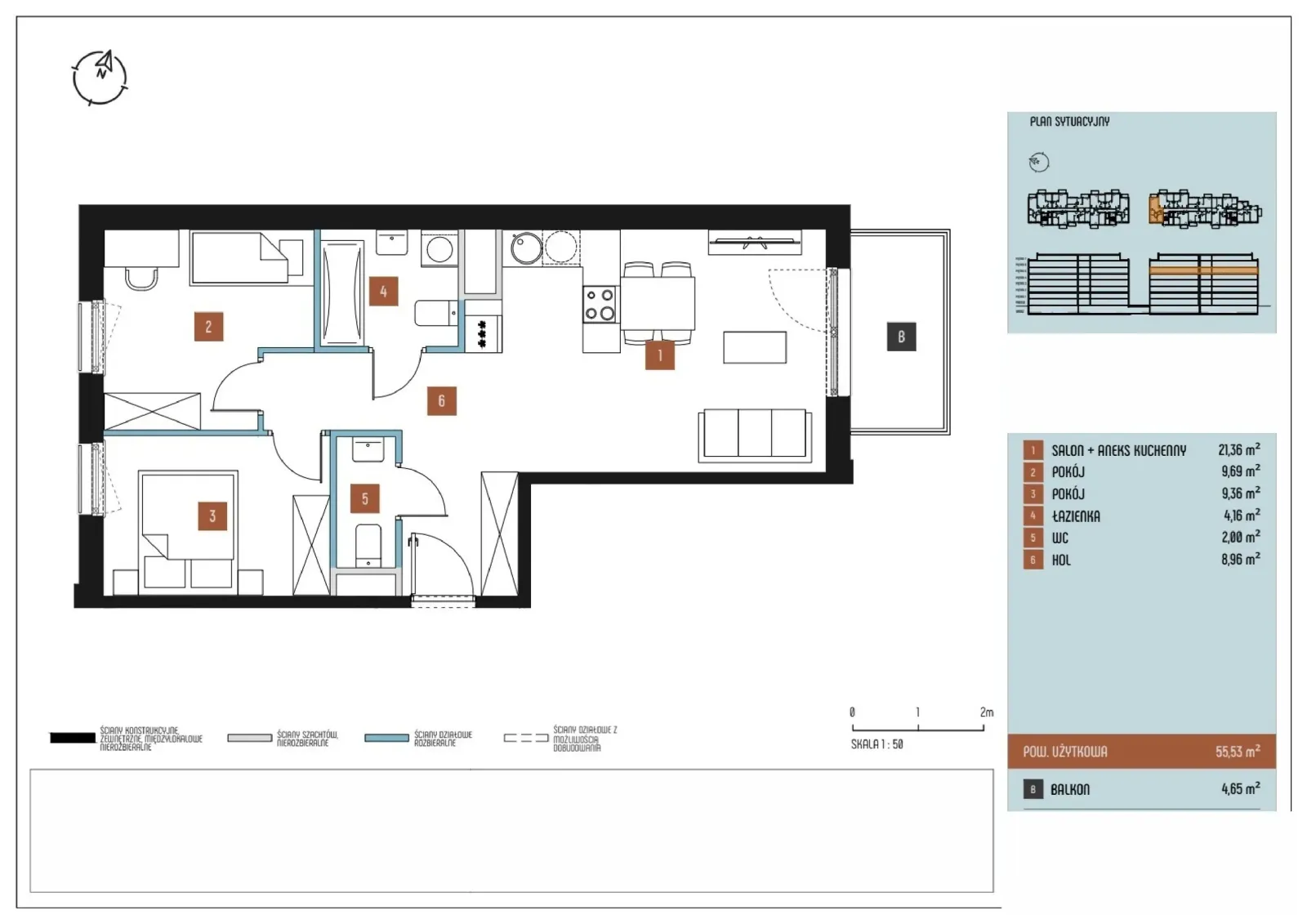 Floor plan: Apartment no. B9/103
