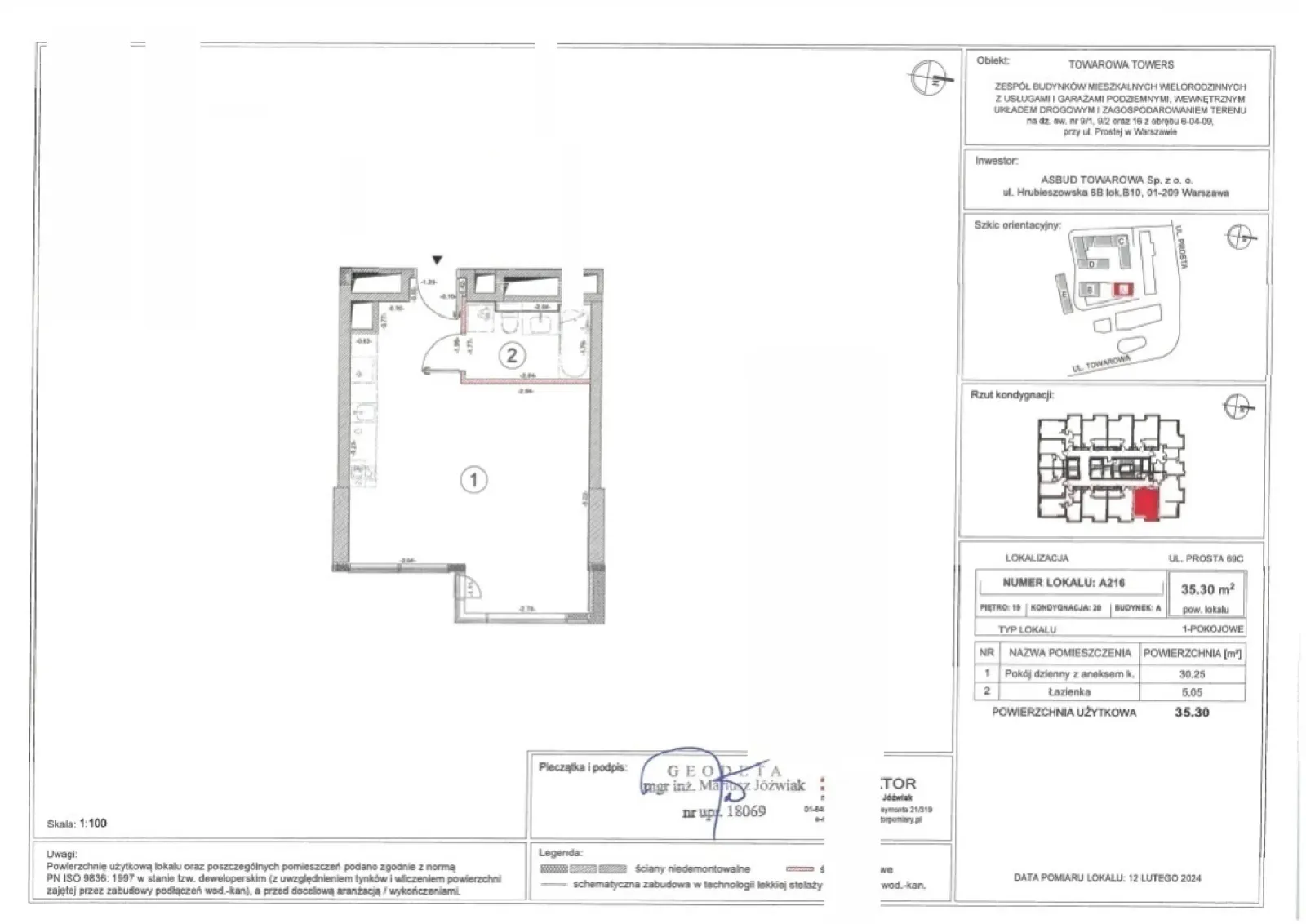 Floor plan: Apartment no. A.216
