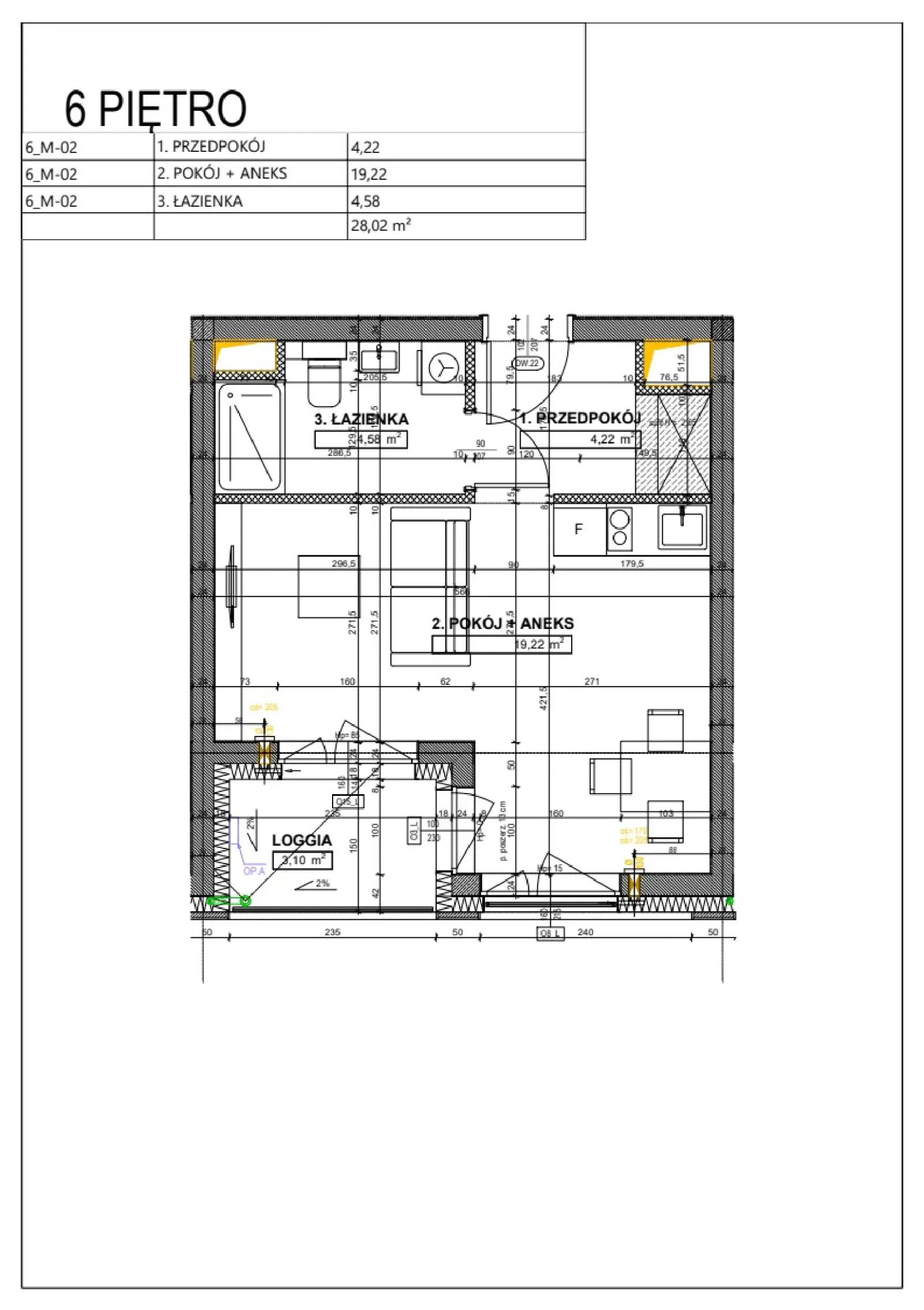 Floor plan: Apartment no. A51