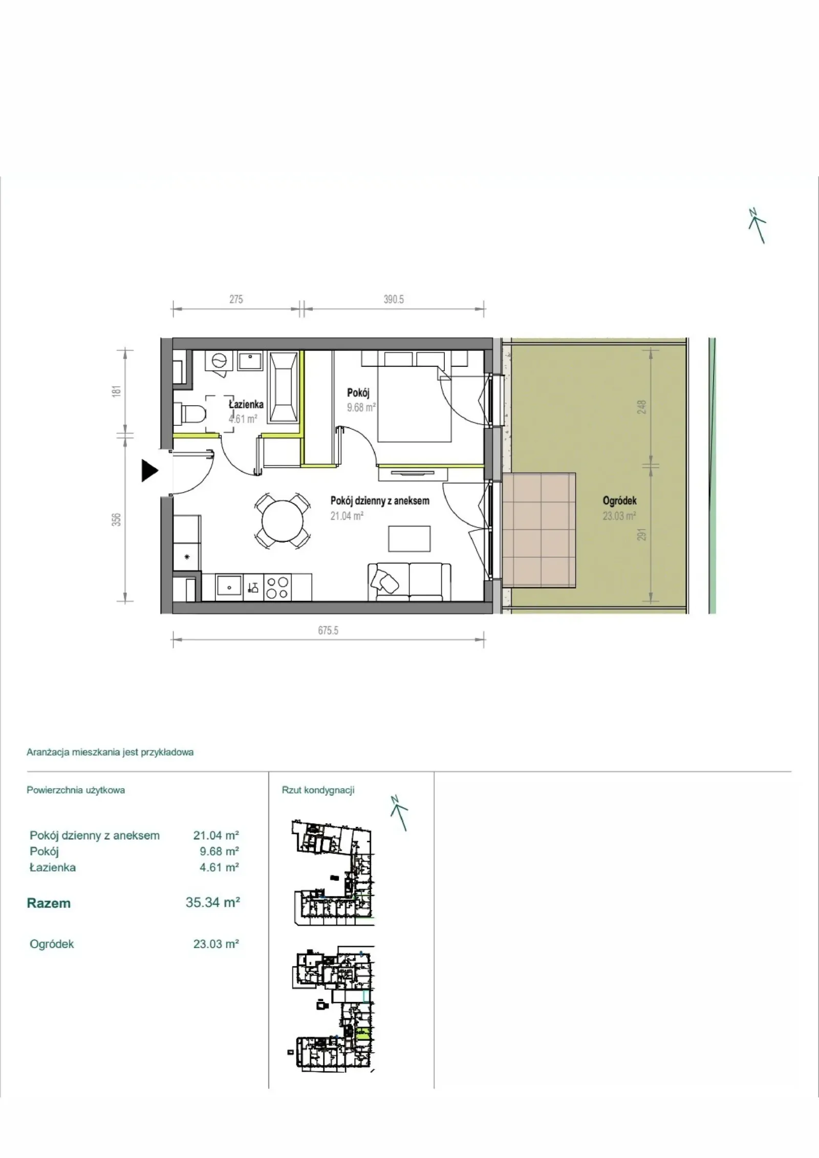 Floor plan: Apartment no. B/2/126