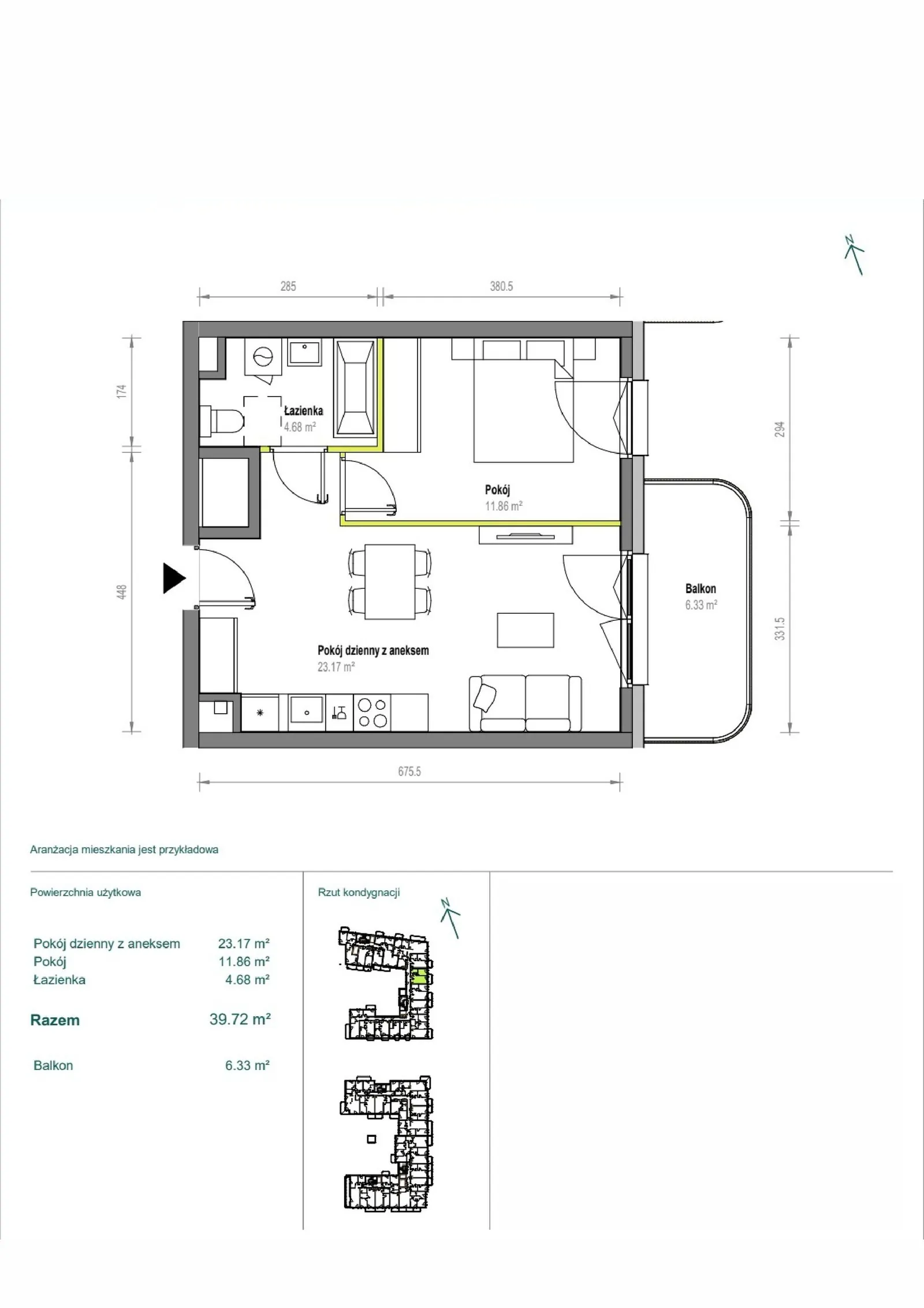 Floor plan: Apartment no. A/2/31