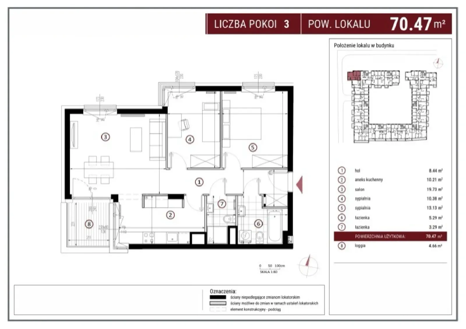 Floor plan: Apartment no. H/5/182