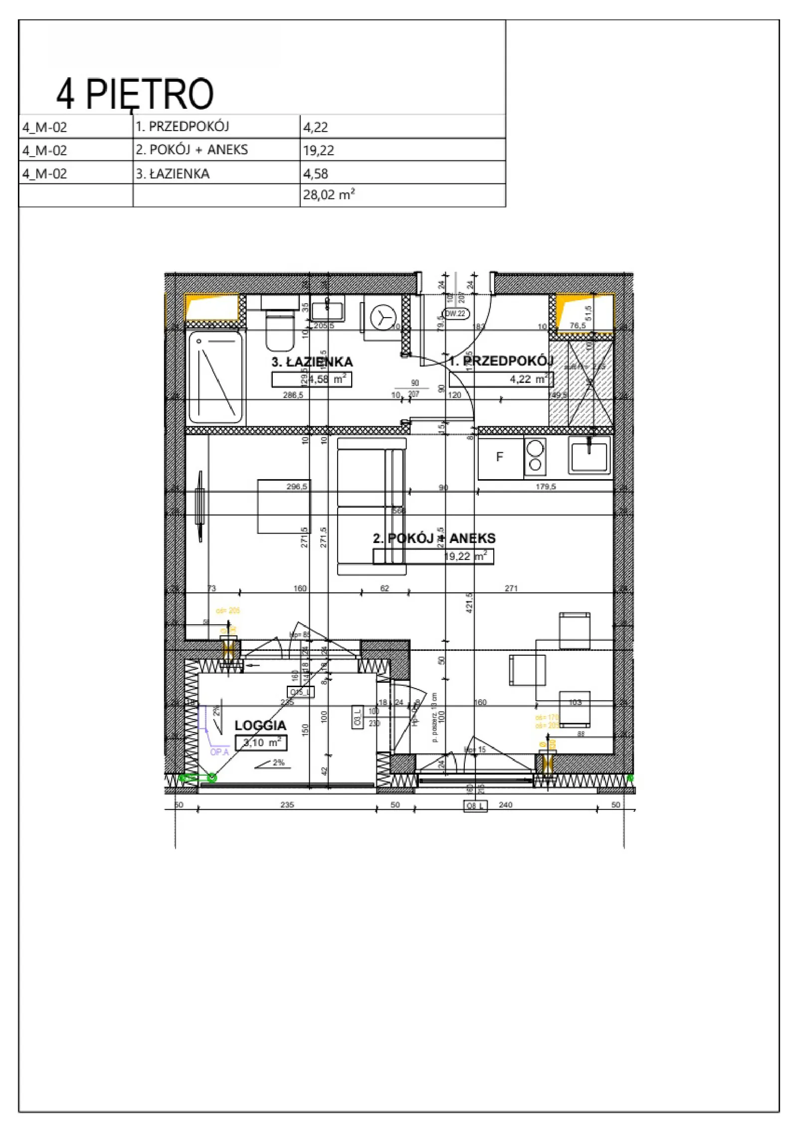 Floor plan: Apartment no. A31