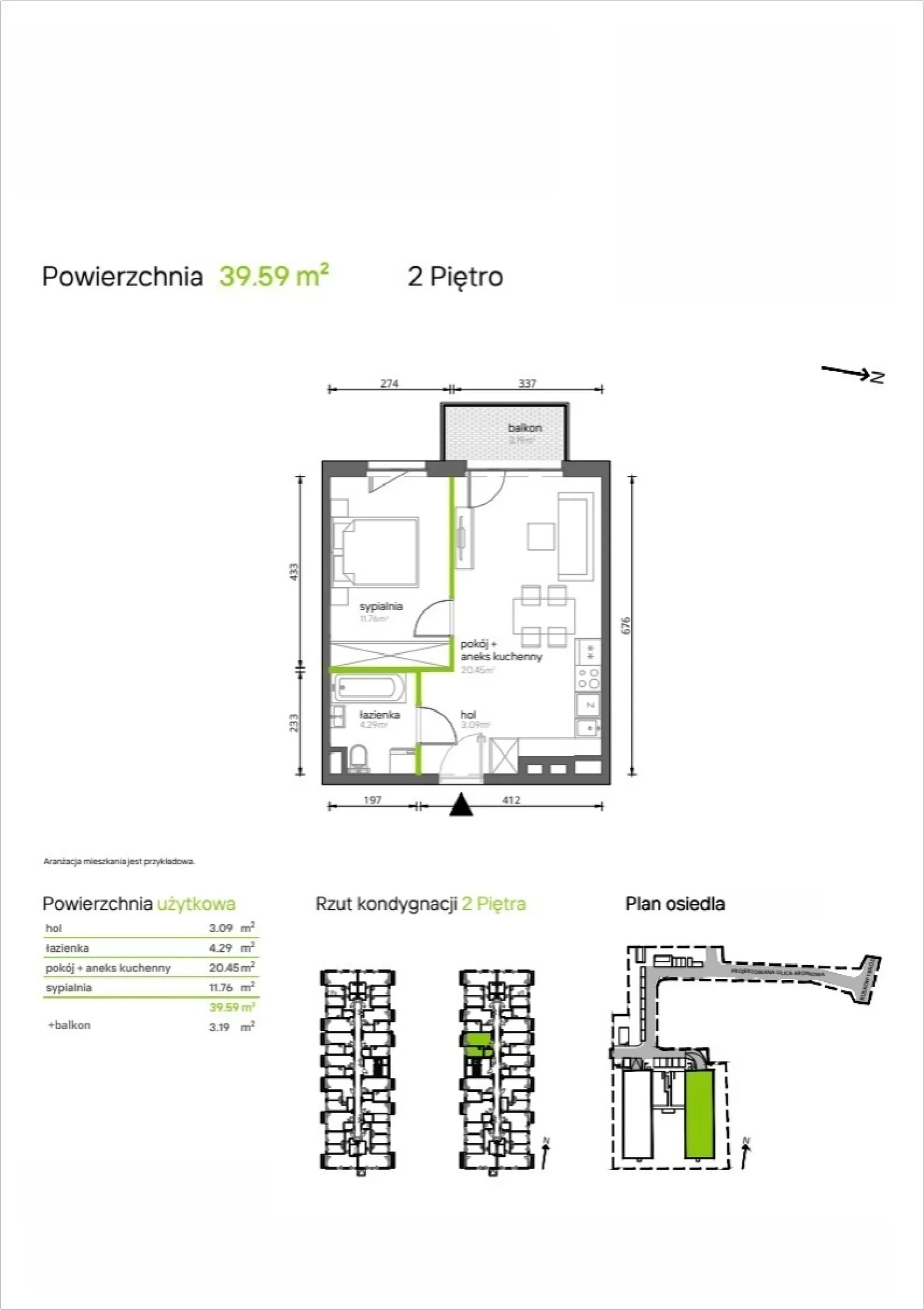 Rzut: Lokal 2.2.26, 2 pok.