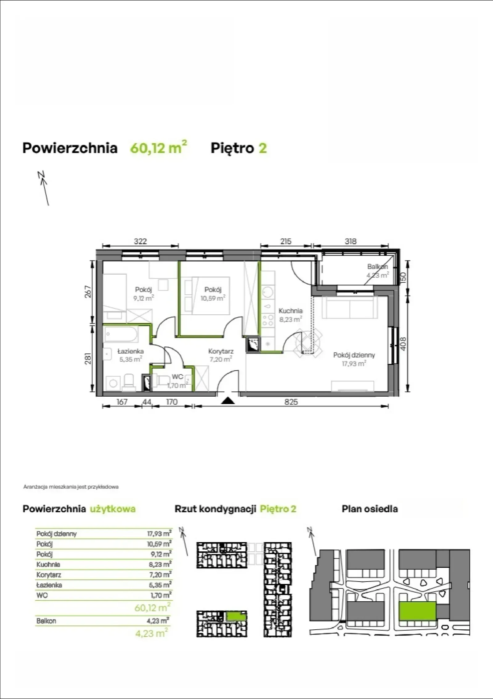 Floor plan: Apartment no. B3/02/13