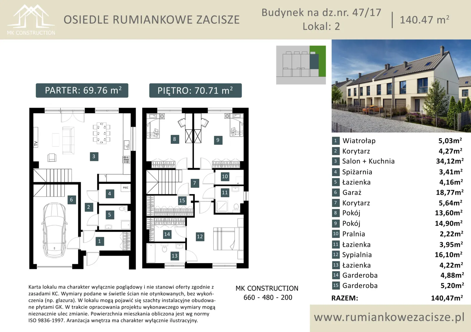 Rzut: Lokal 6.4, 4 pok.