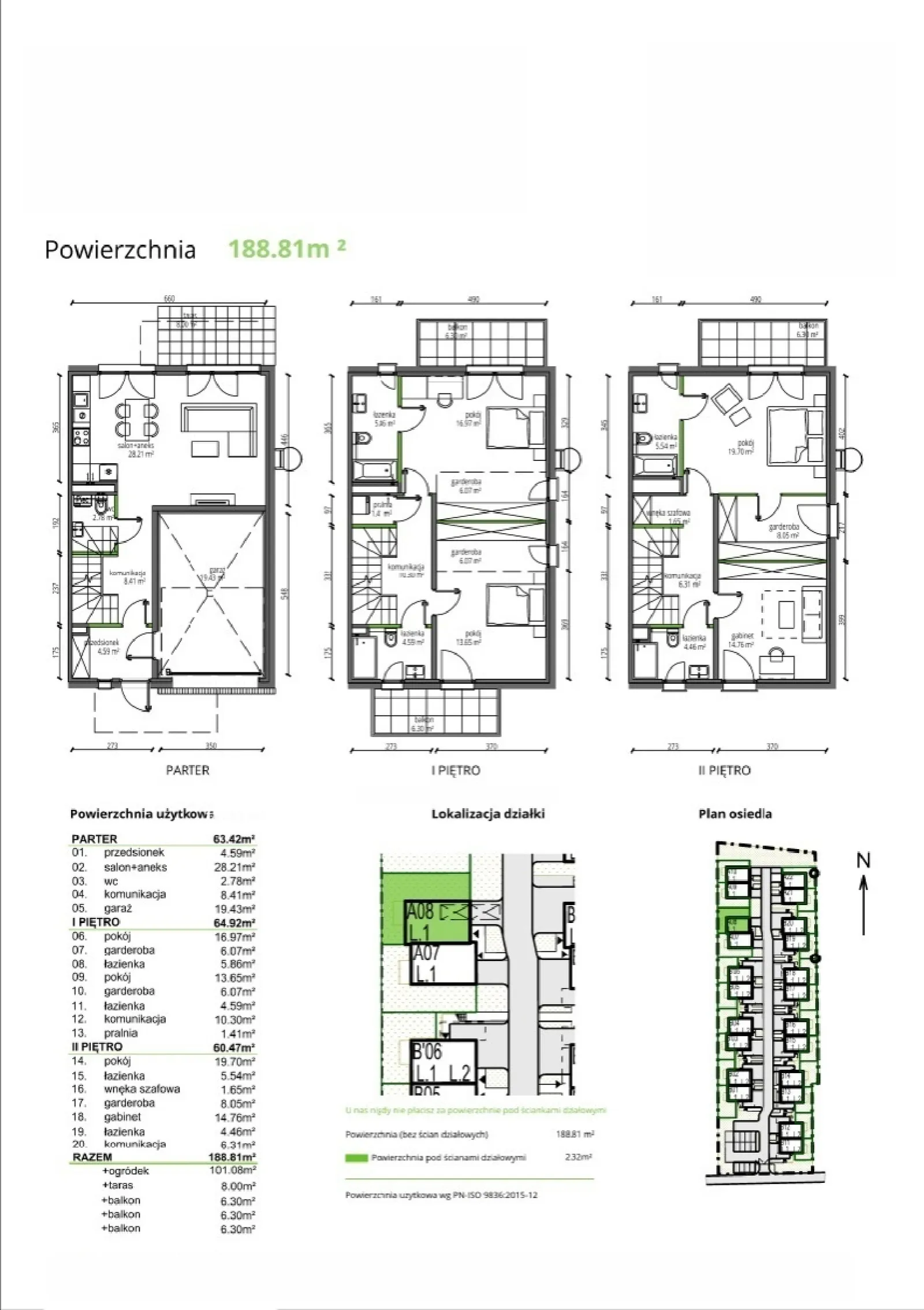 Rzut: Lokal A08.L1, 6 pok.