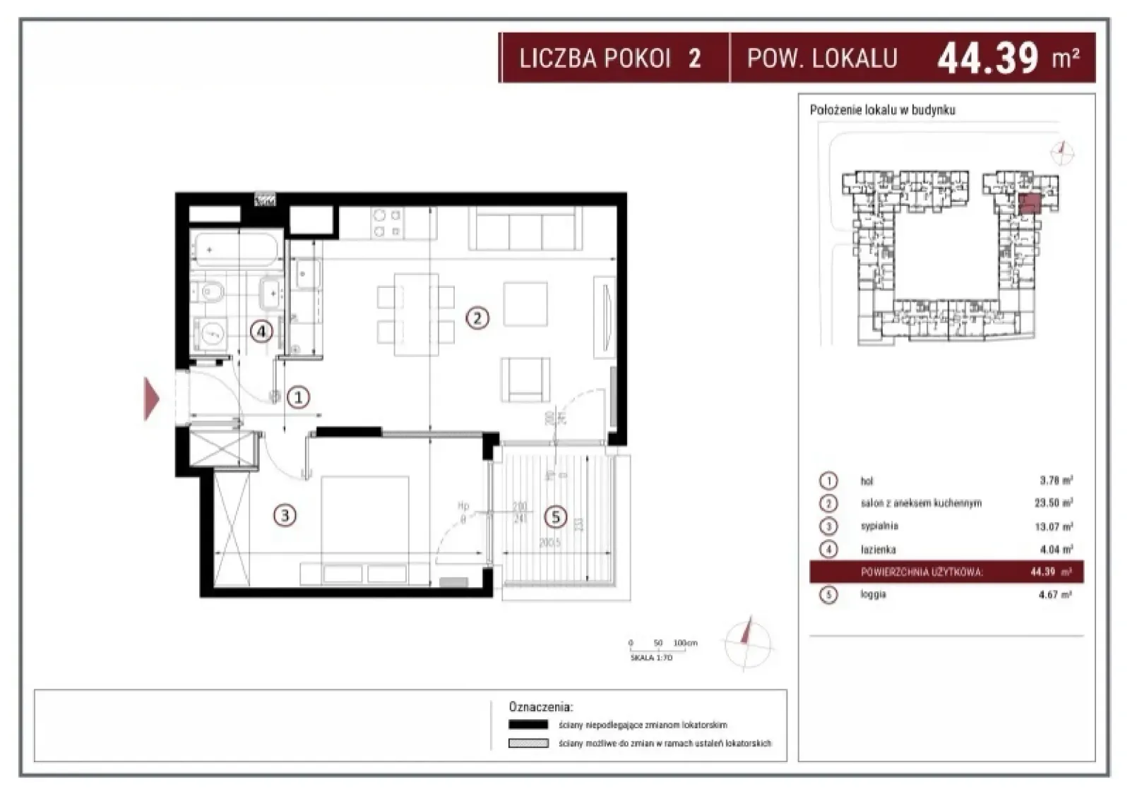 Floor plan: Apartment no. A/8/34