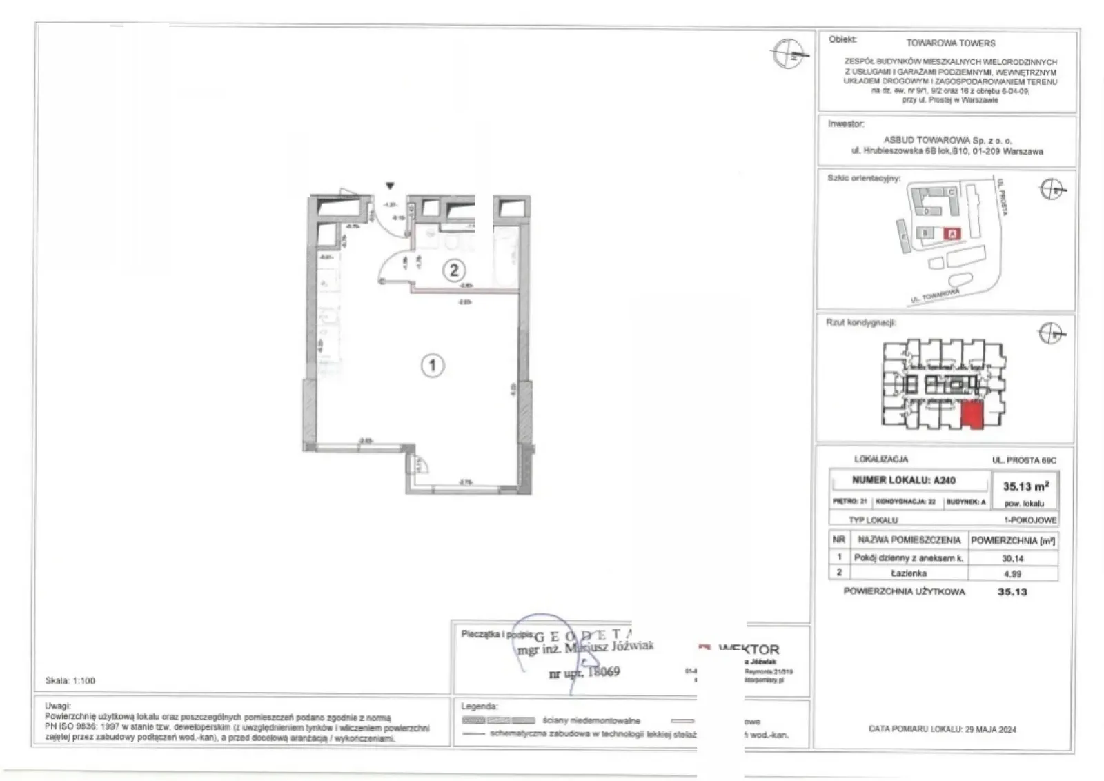 Floor plan: Apartment no. A.240