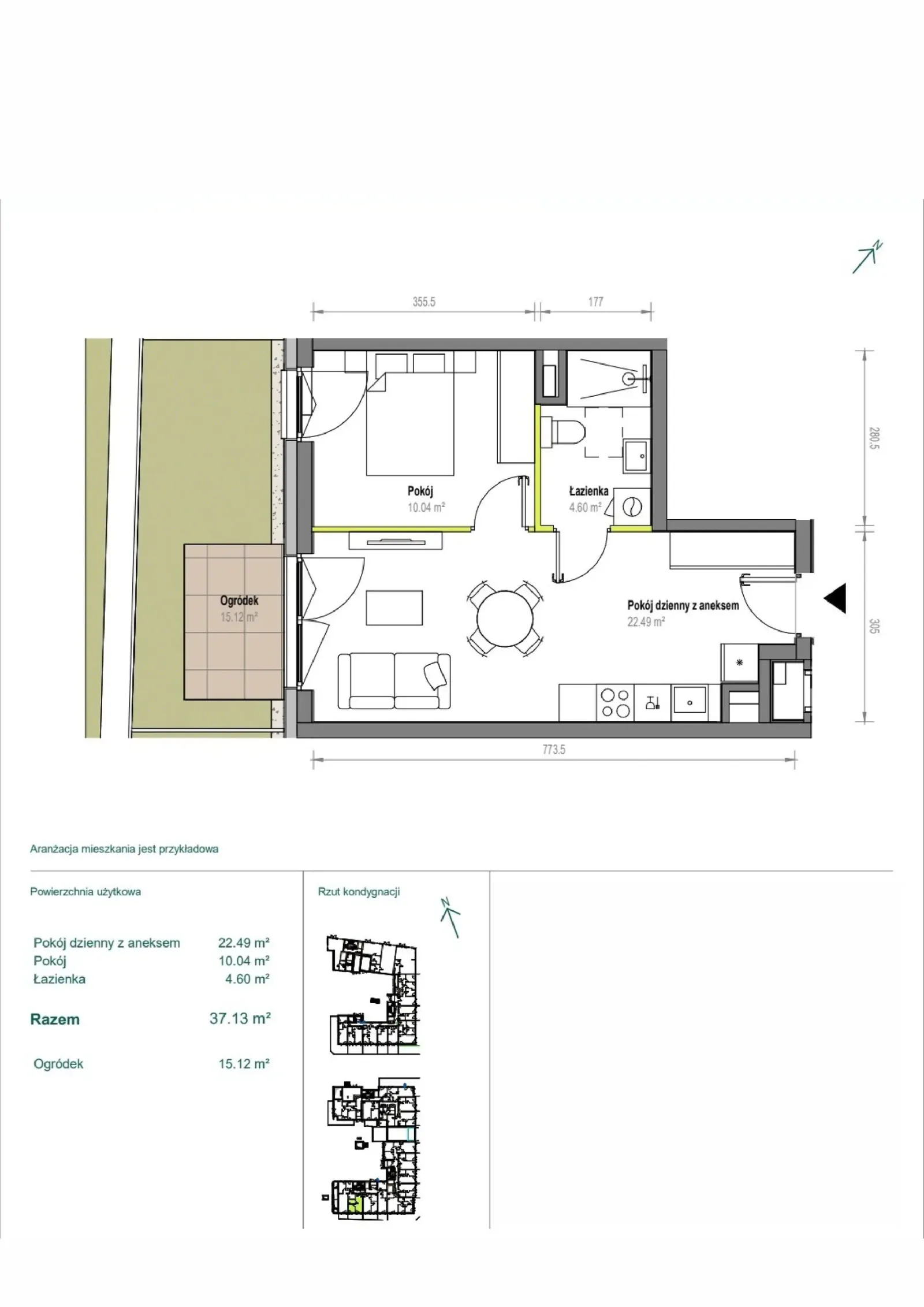 Floor plan: Apartment no. B/3/156