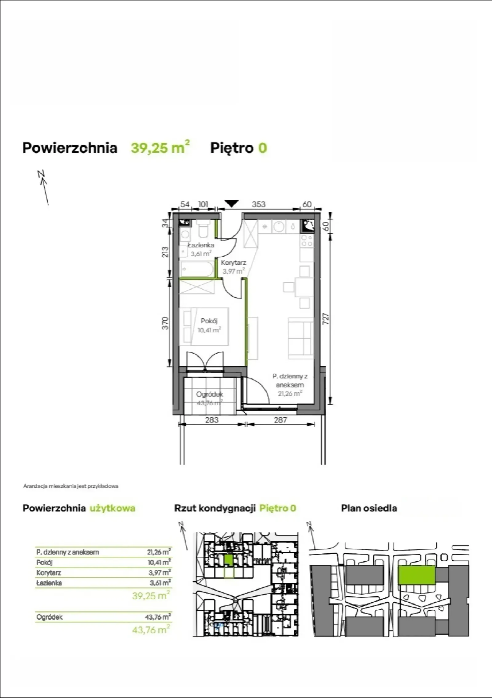 Rzut: Lokal D1/00/03, 2 pok.