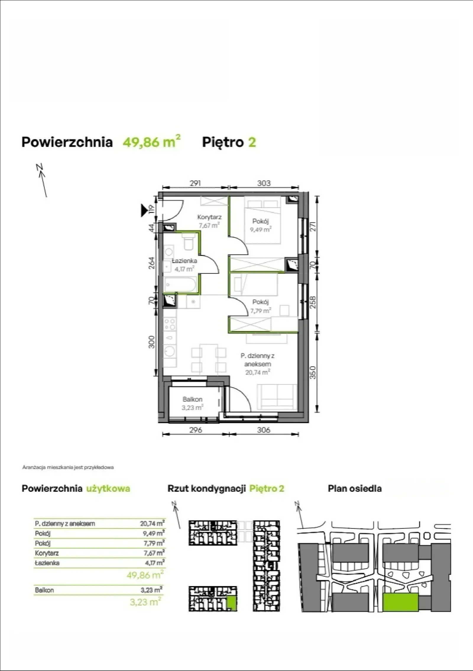 Rzut: Lokal D3/02/14, 3 pok.