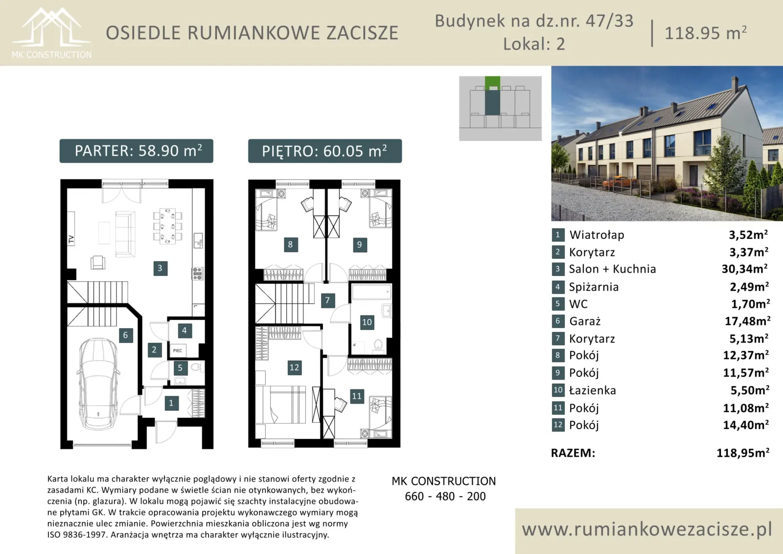 Rzut: Lokal 1.2, 5 pok.