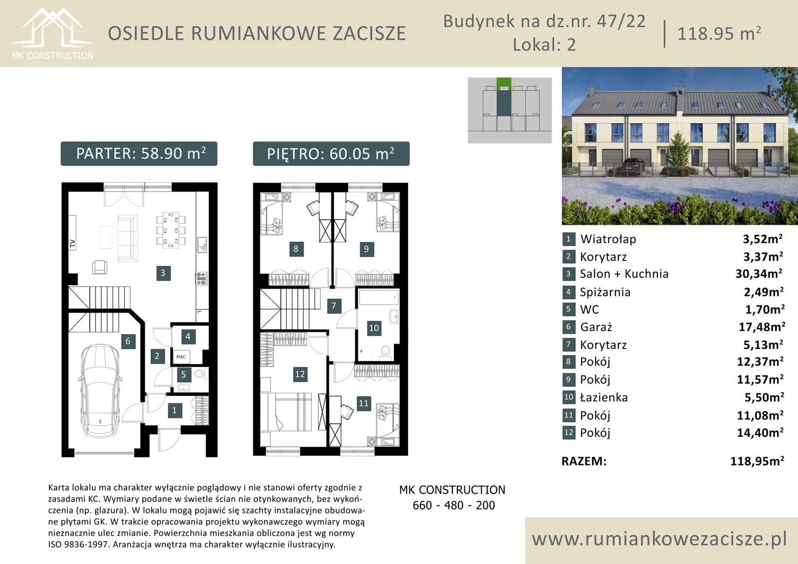 Rzut: Lokal 4.2, 5 pok.