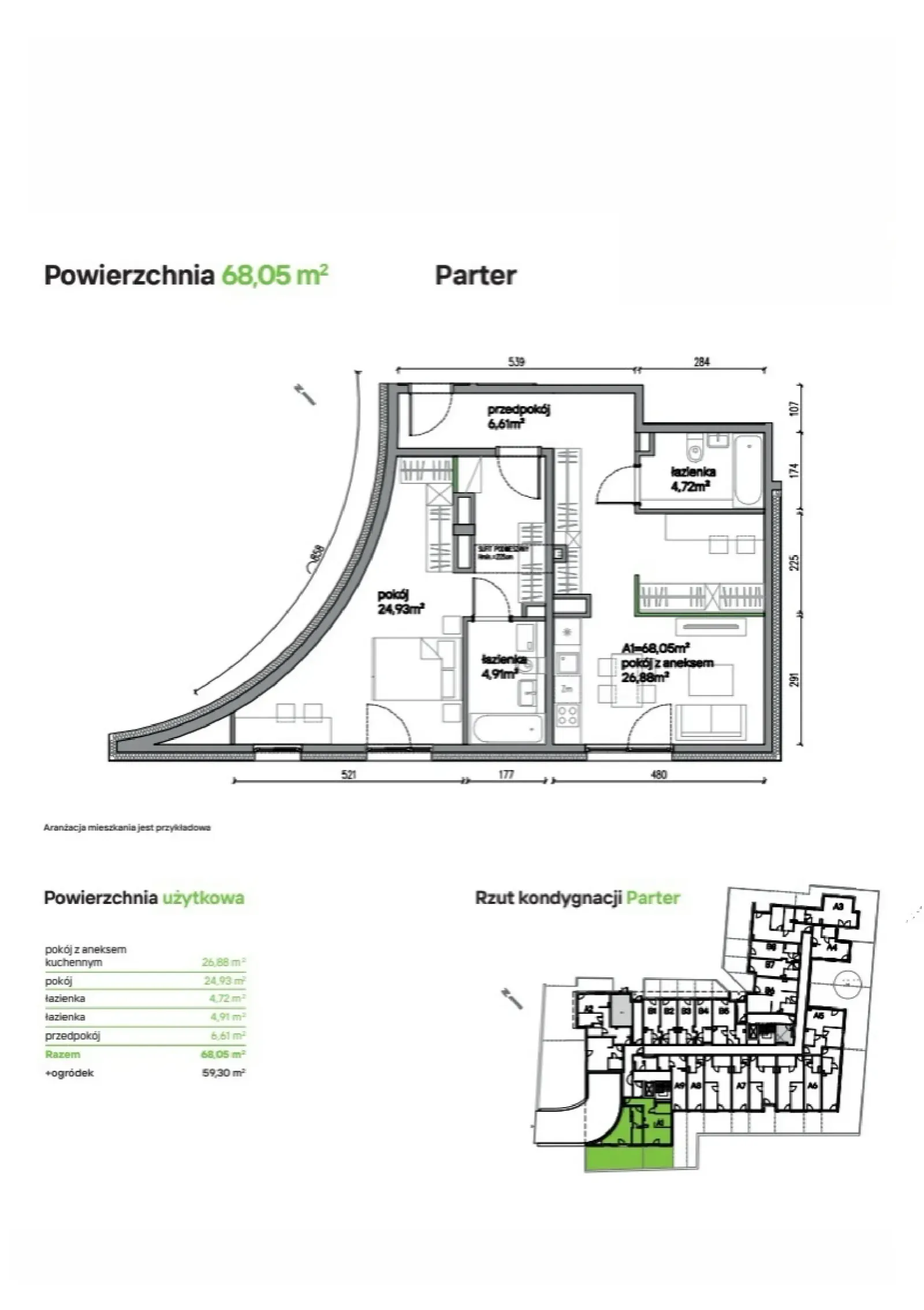 Rzut: Lokal A01, 2 pok.