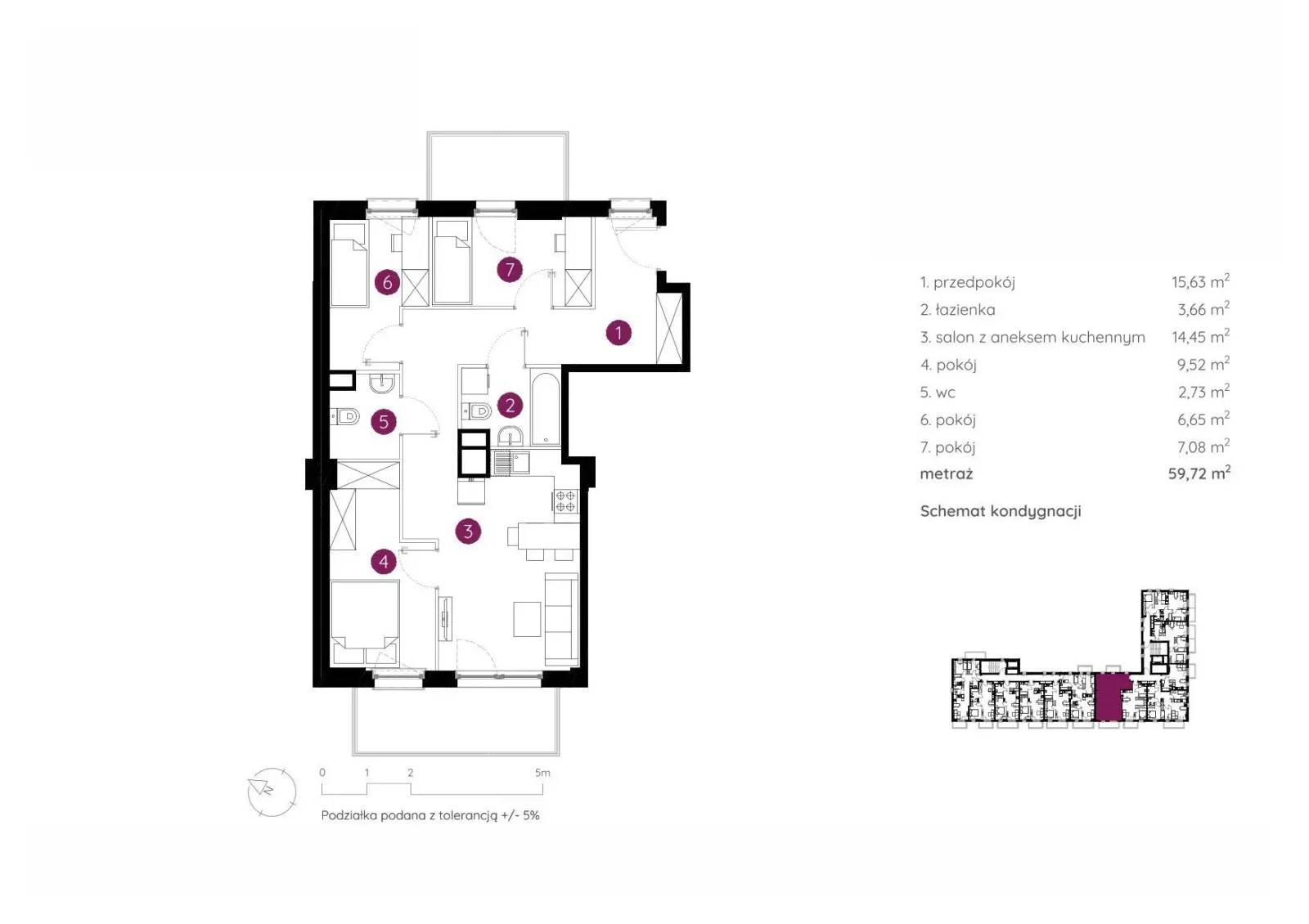 Floor plan: Apartment no. 3.A.3.04