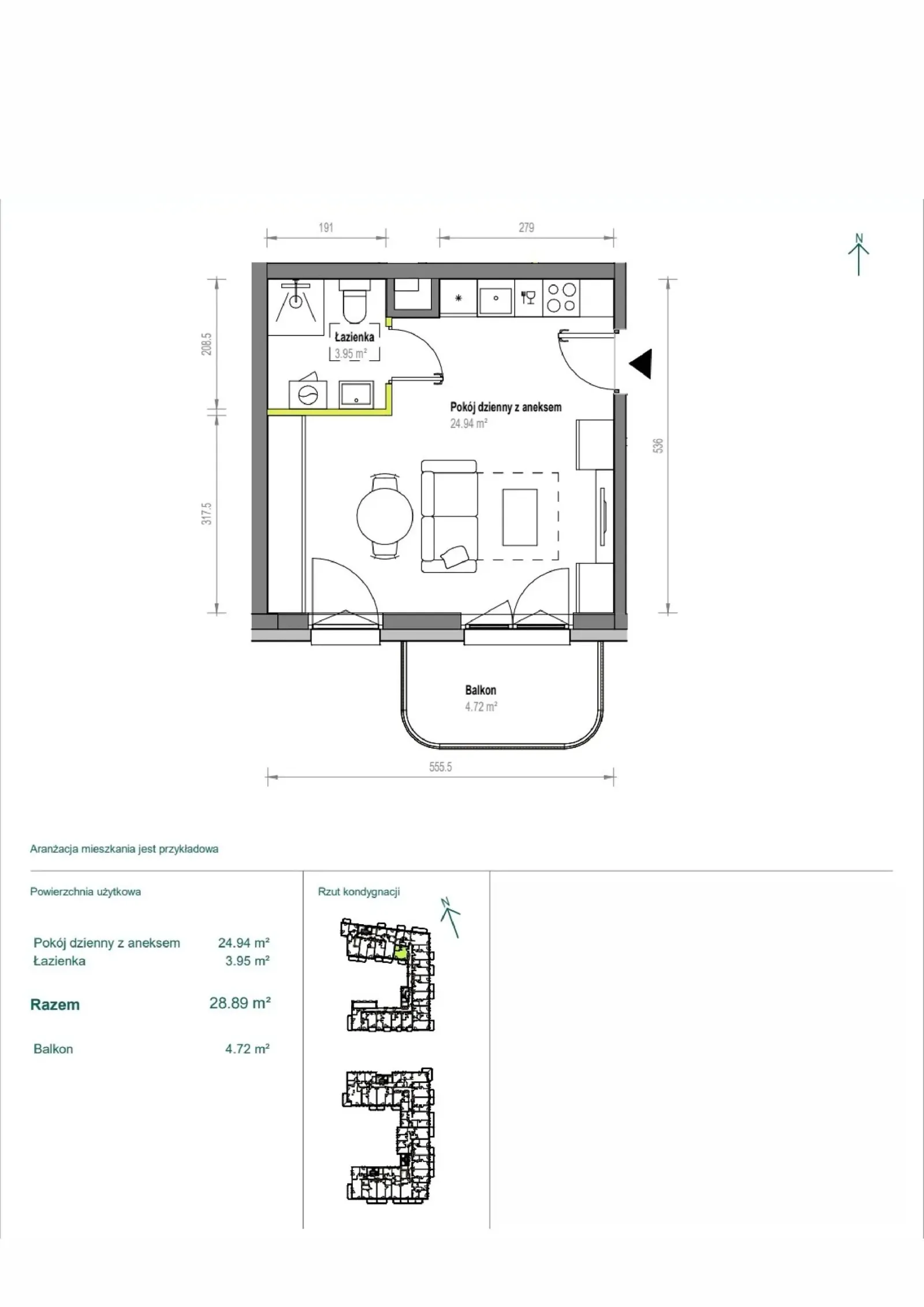 Floor plan: Apartment no. A/2/51