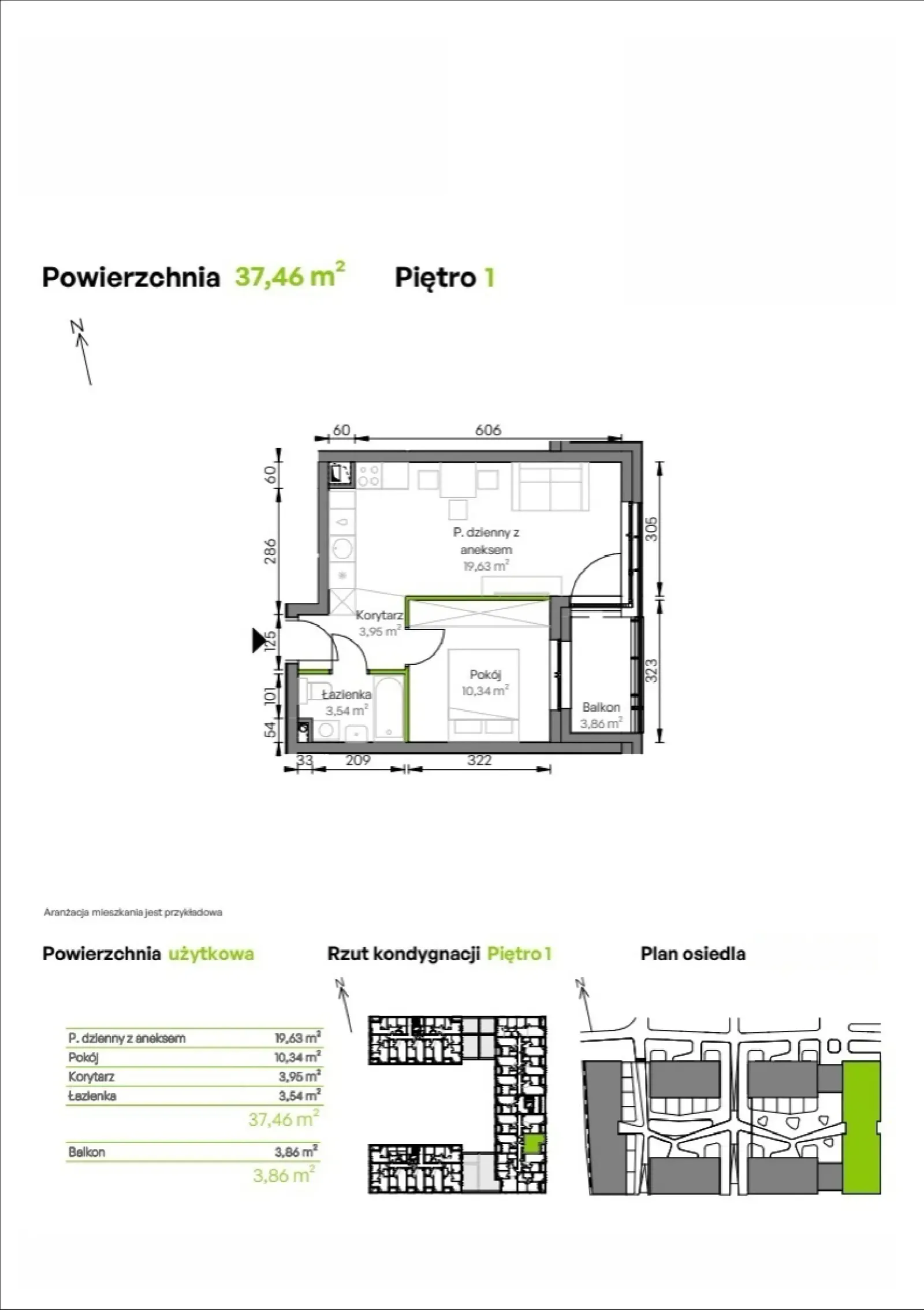Rzut: Lokal D2/01/02, 2 pok.