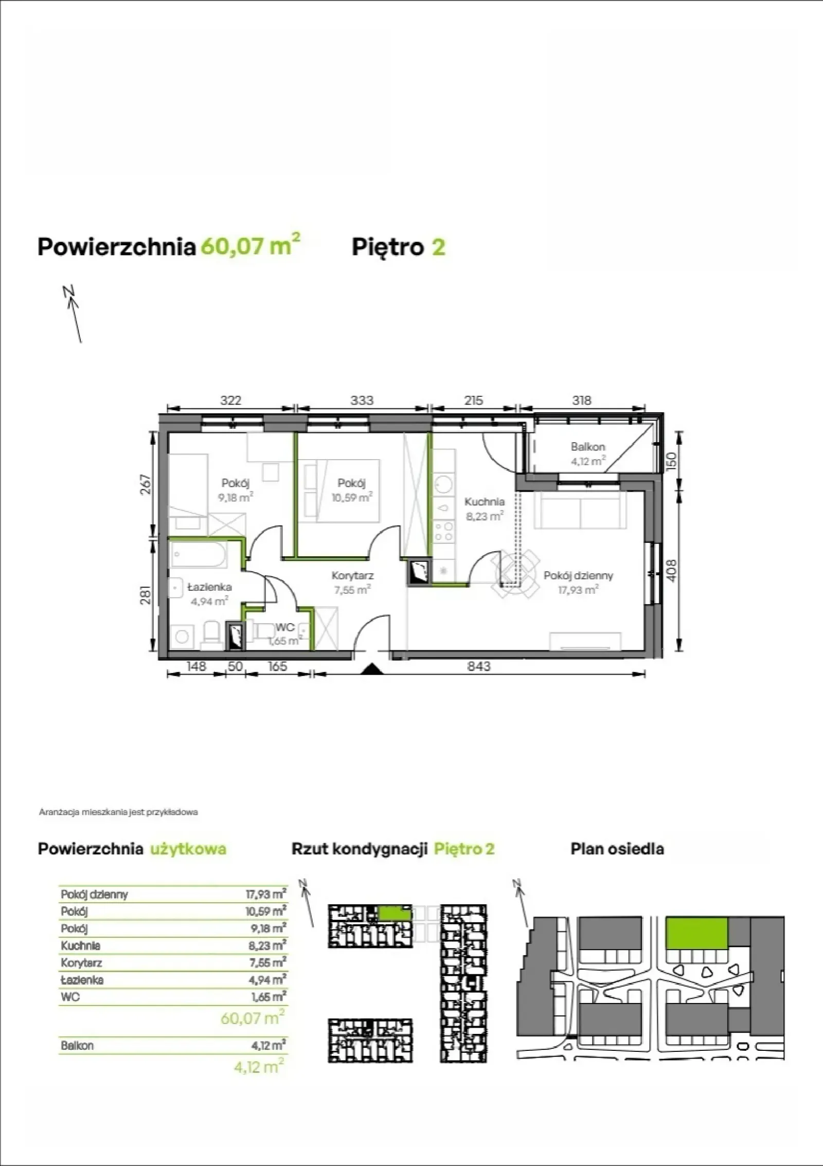 Floor plan: Apartment no. B1/02/13