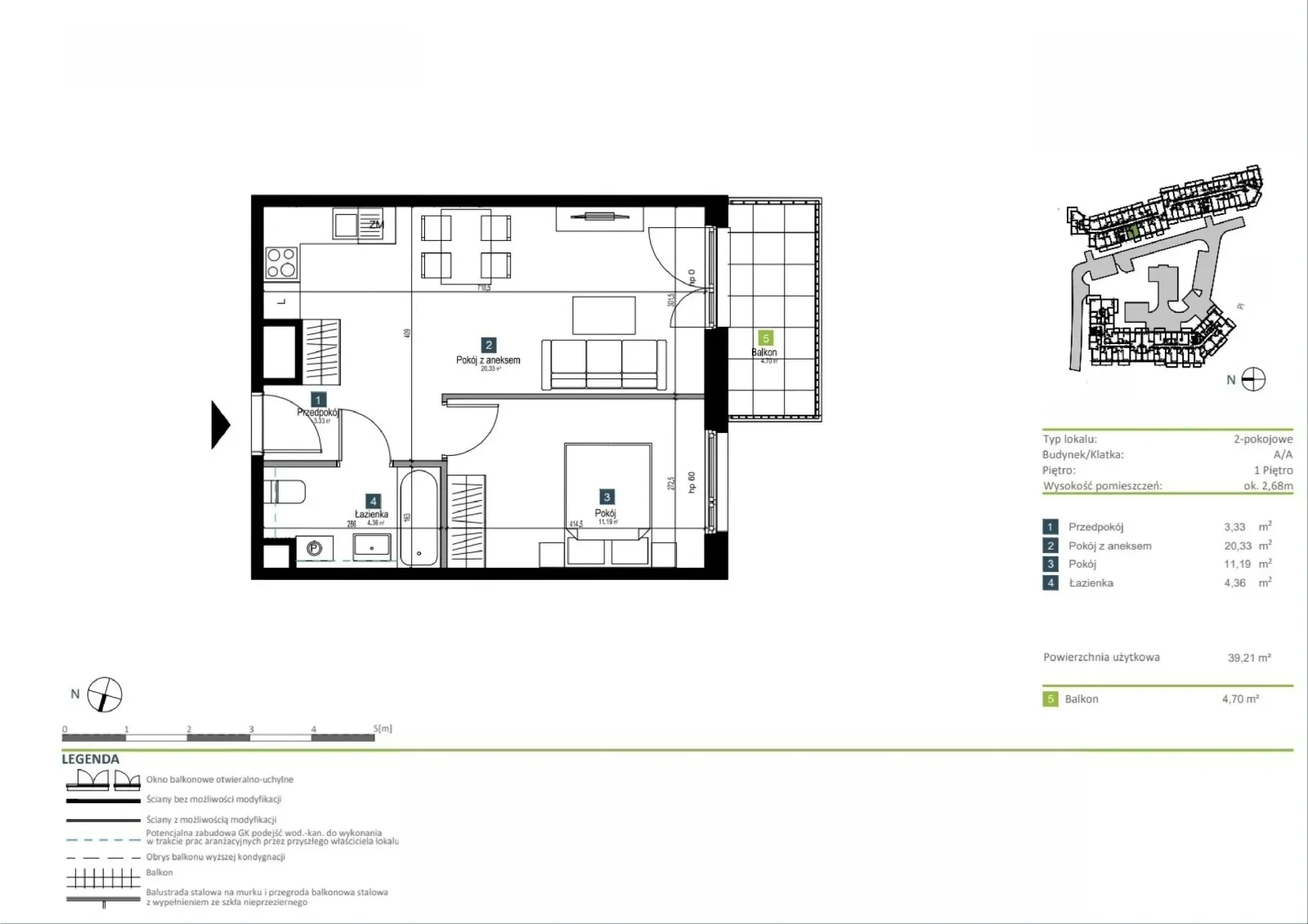 Floor plan: Apartment no. AA0112