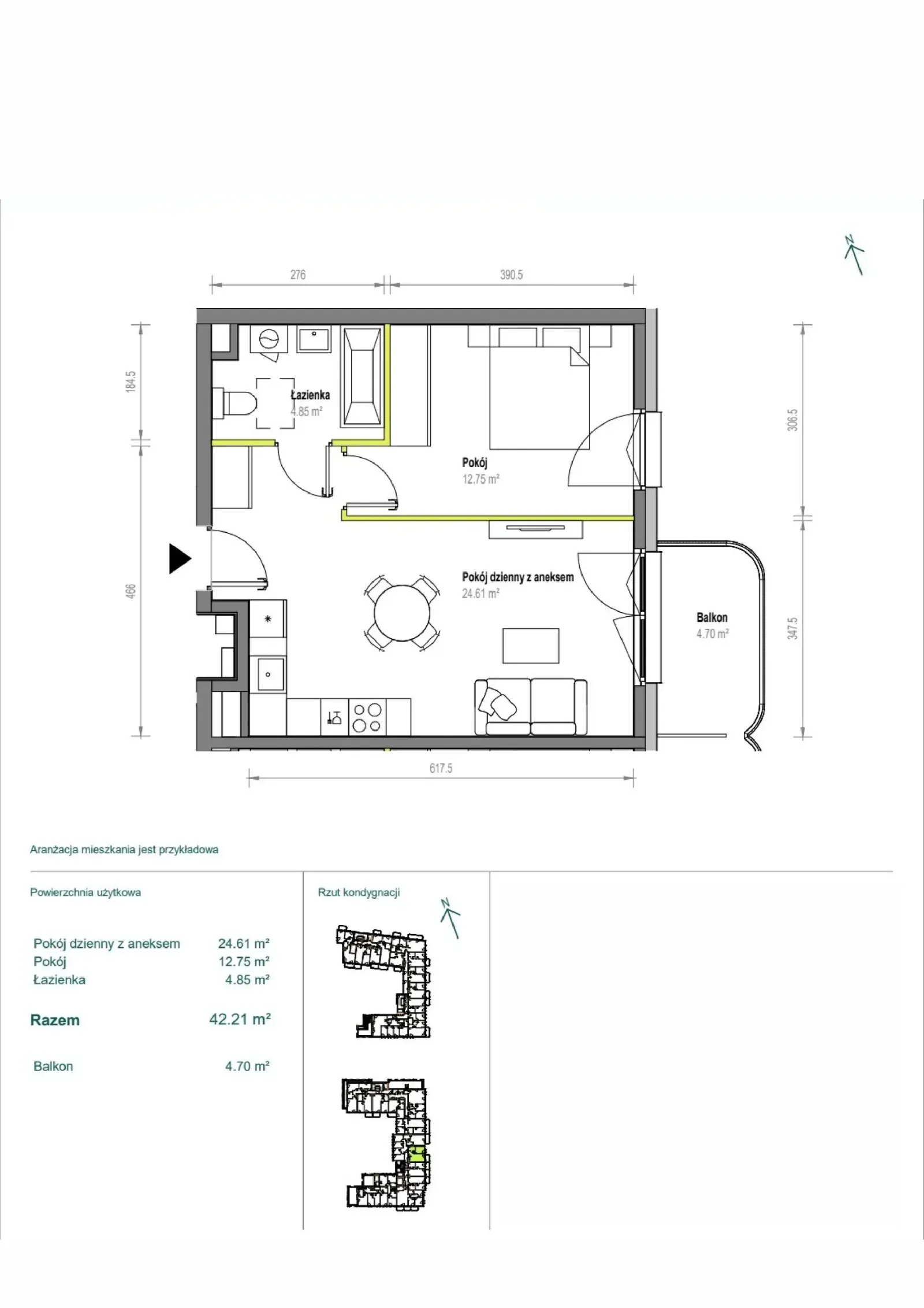 Floor plan: Apartment no. B/2/150
