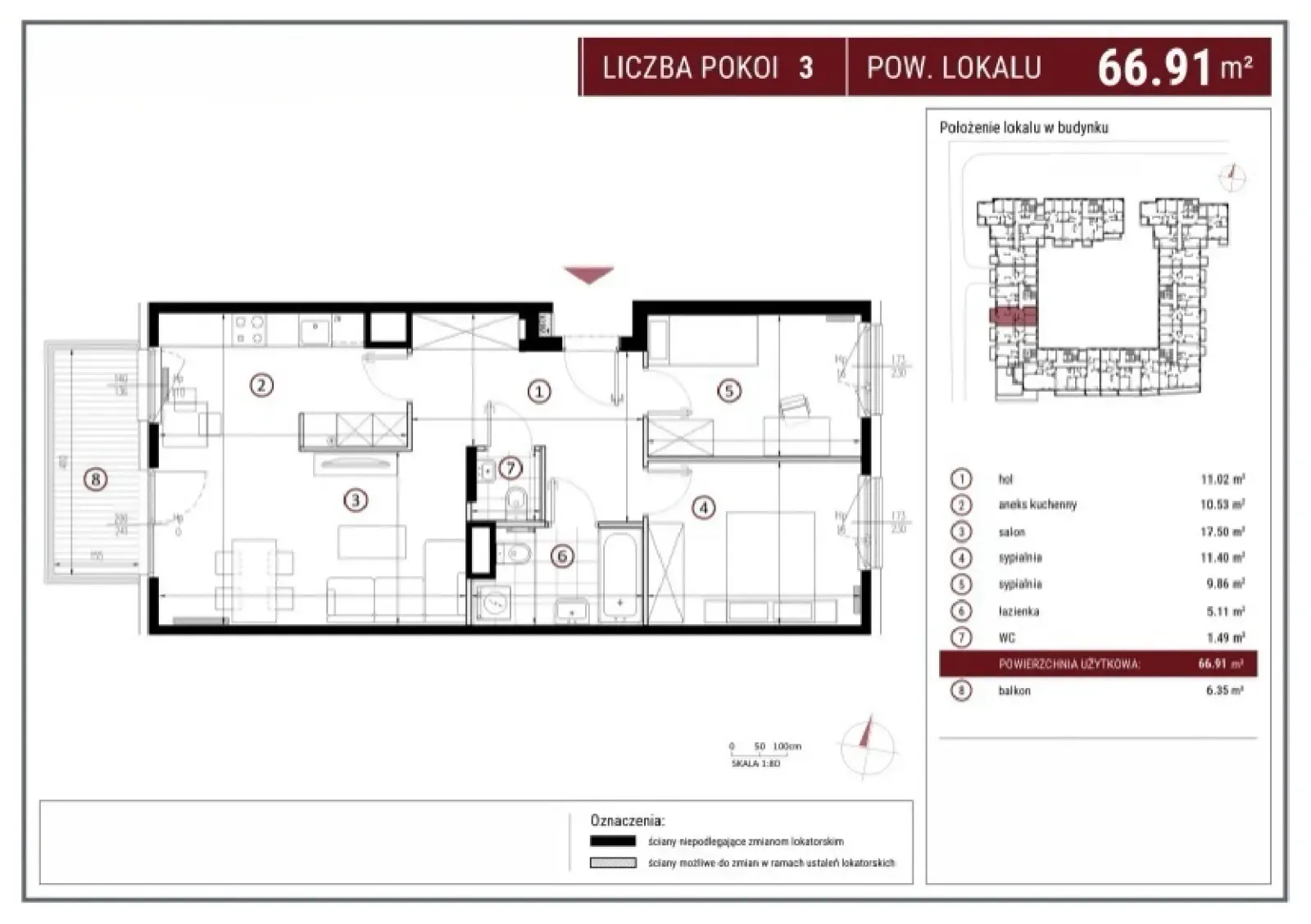 Floor plan: Apartment no. G/6/157