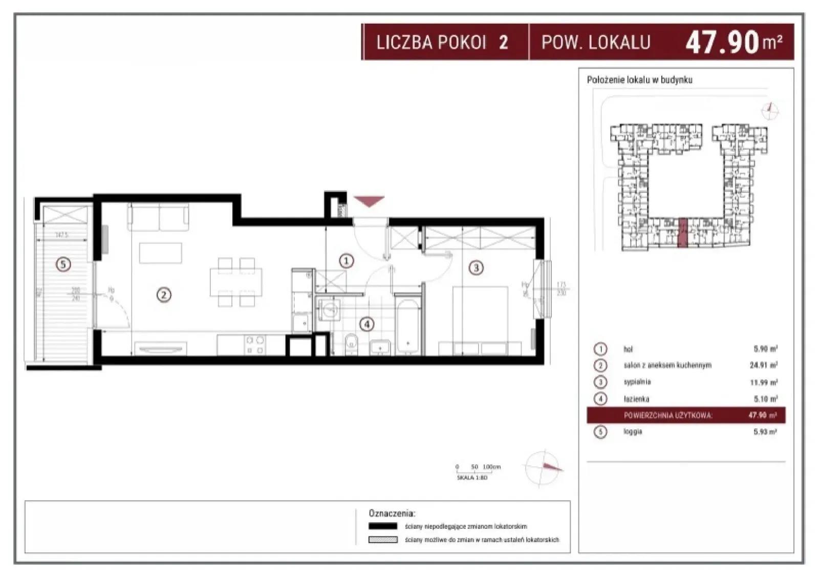 Floor plan: Apartment no. E/4/110
