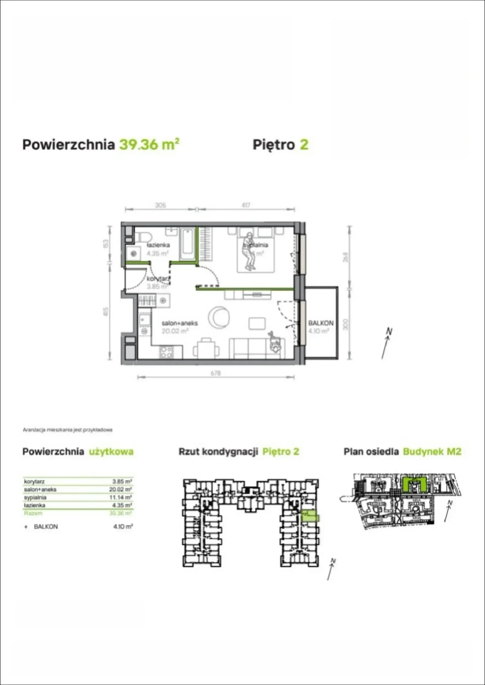 Rzut: Lokal M2/3/2/27, 2 pok.