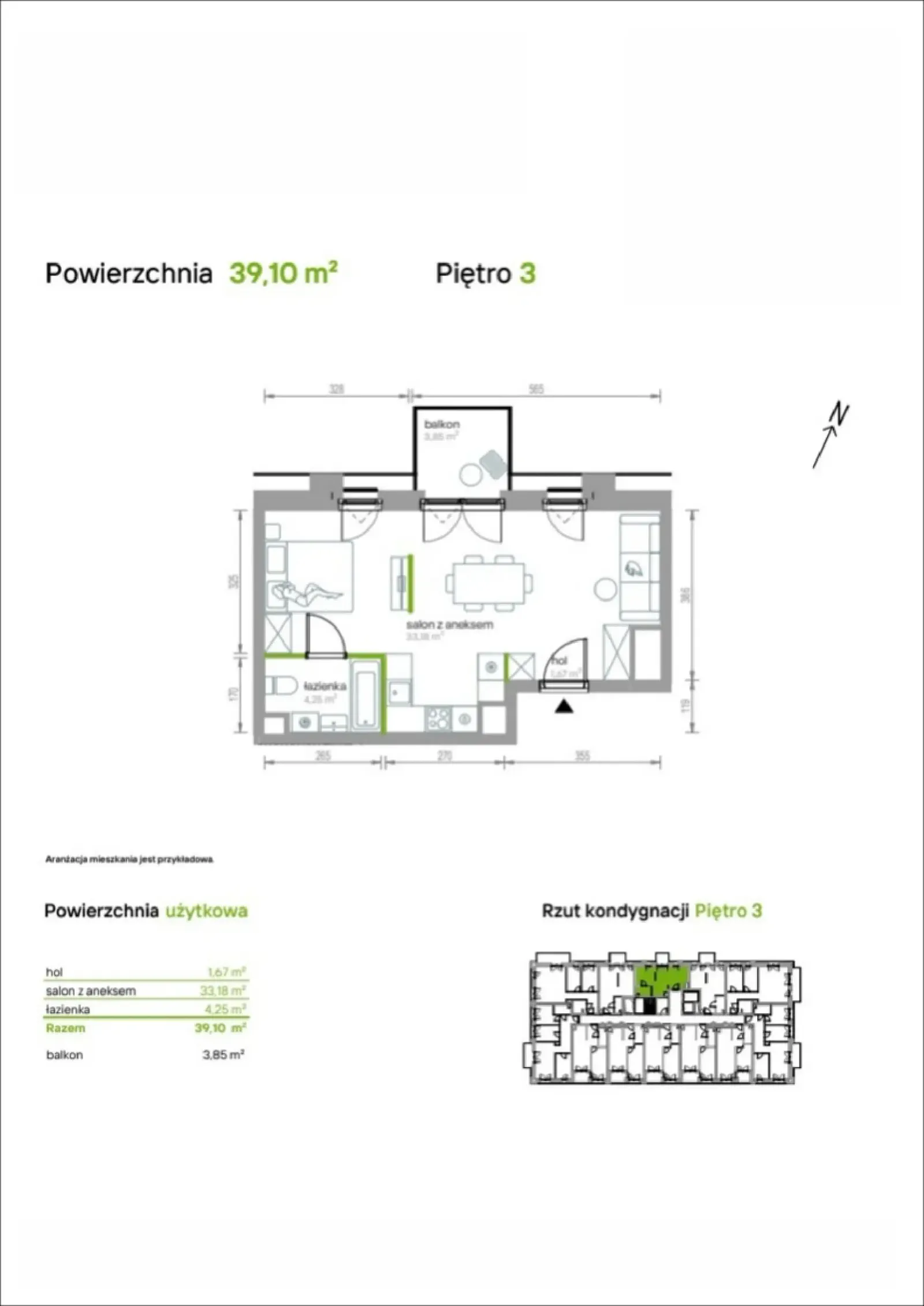 Rzut: Lokal 3/A/09, 1 pok.
