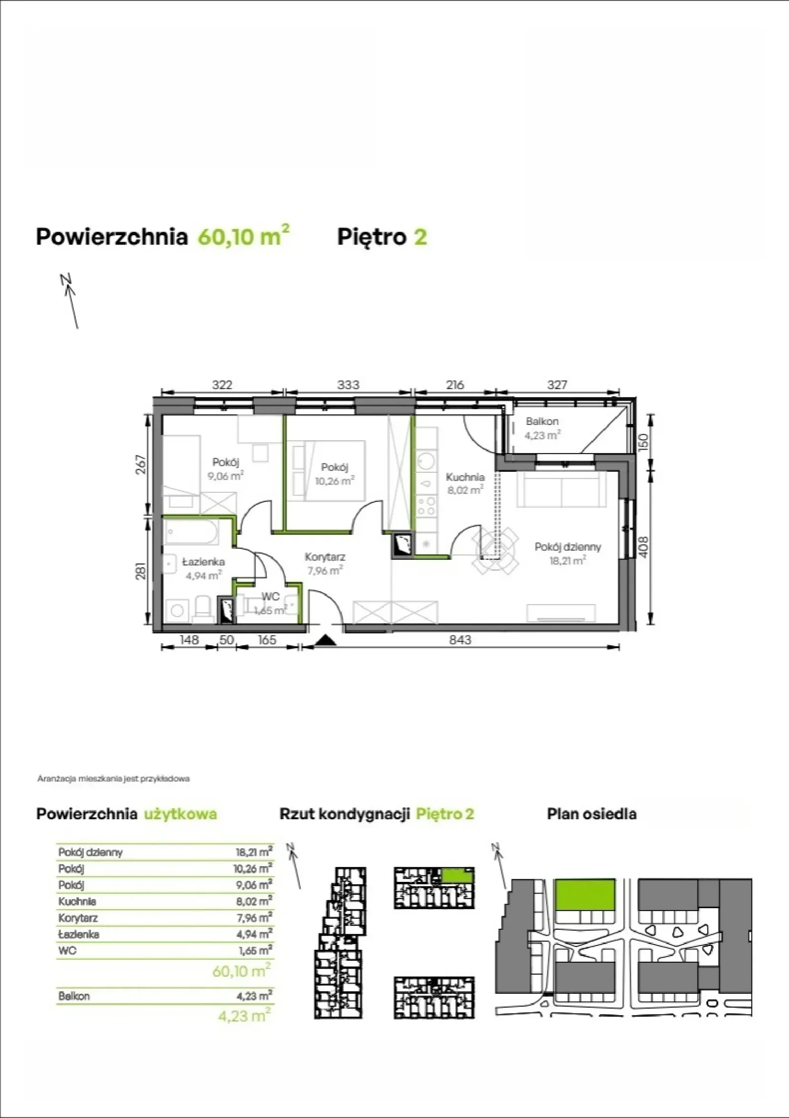 Rzut: Lokal A2/02/12, 3 pok.