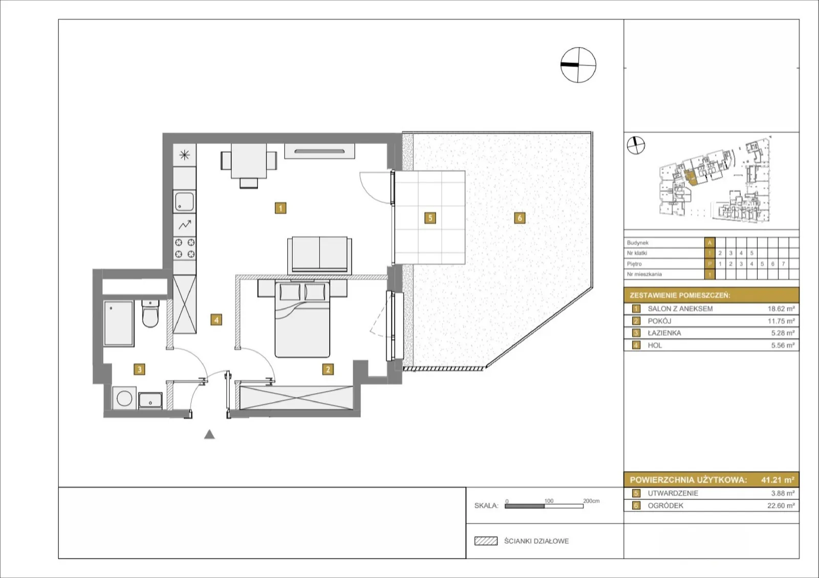 Floor plan: Apartment no. A1