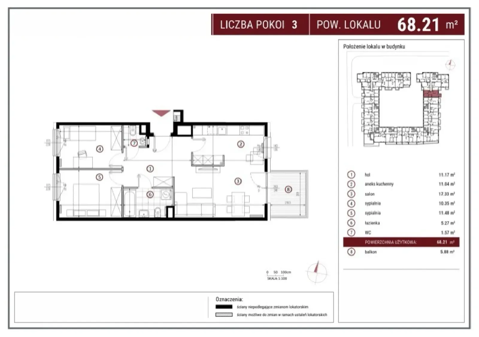 Floor plan: Apartment no. A/6/25