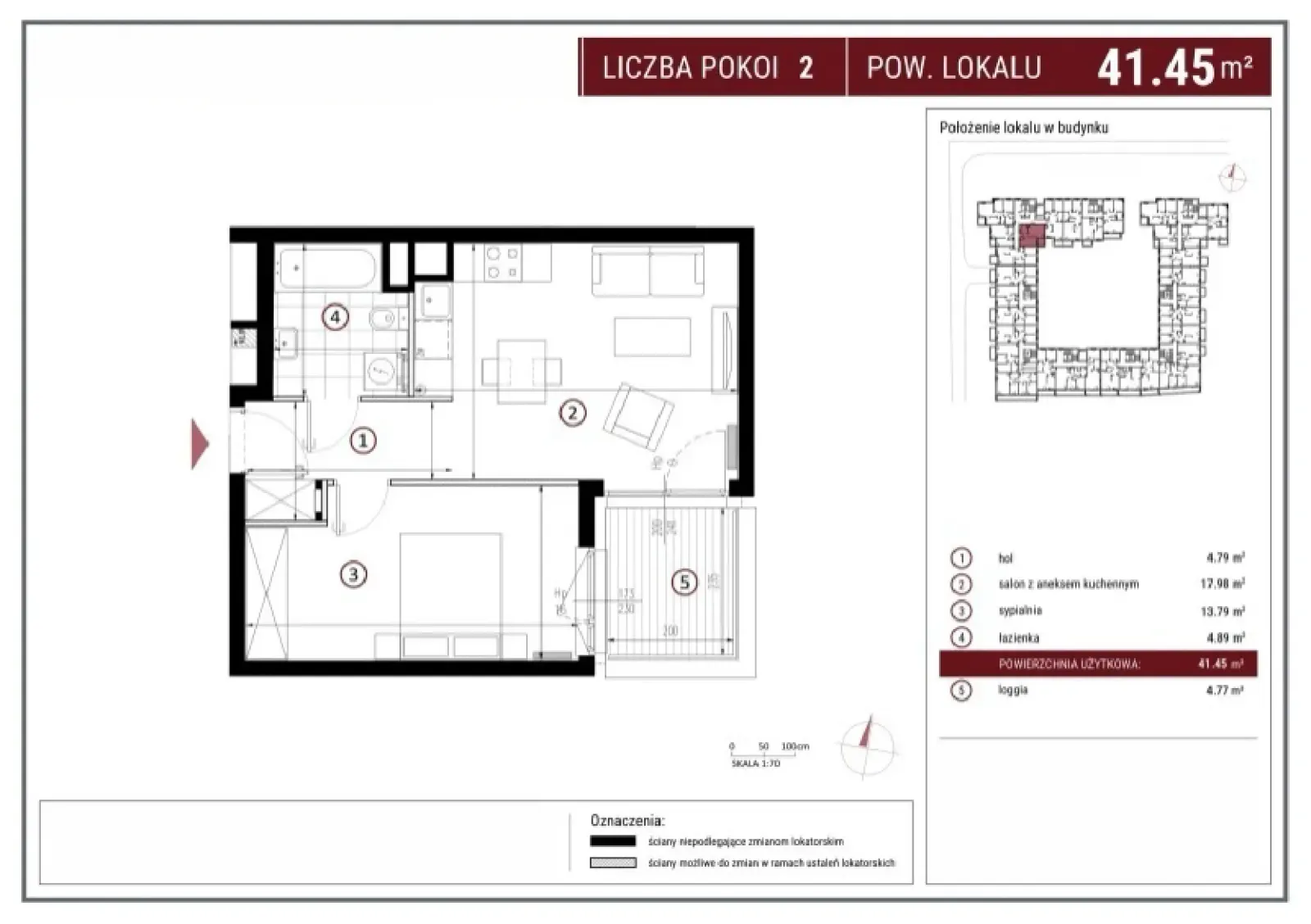 Floor plan: Apartment no. H/3/169