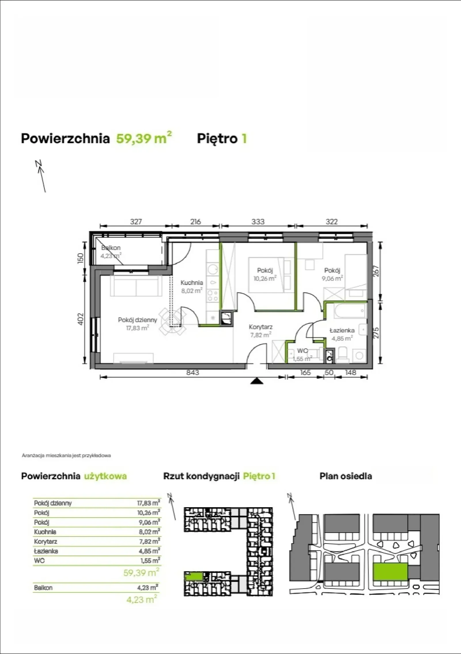 Rzut: Lokal B3/01/12, 3 pok.
